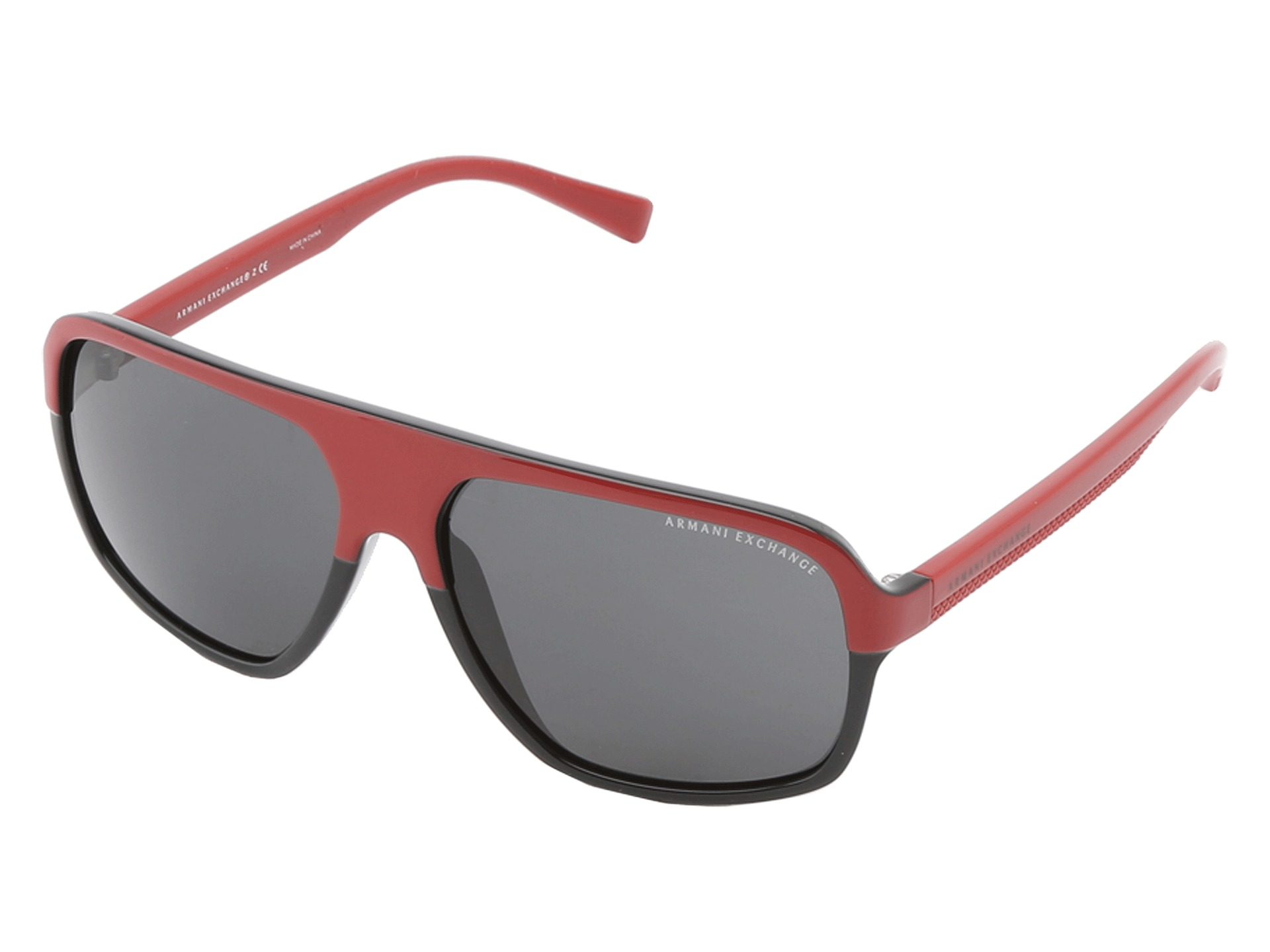 Armani exchange sunglasses in Red for Men (Black Gray Solid) | Lyst