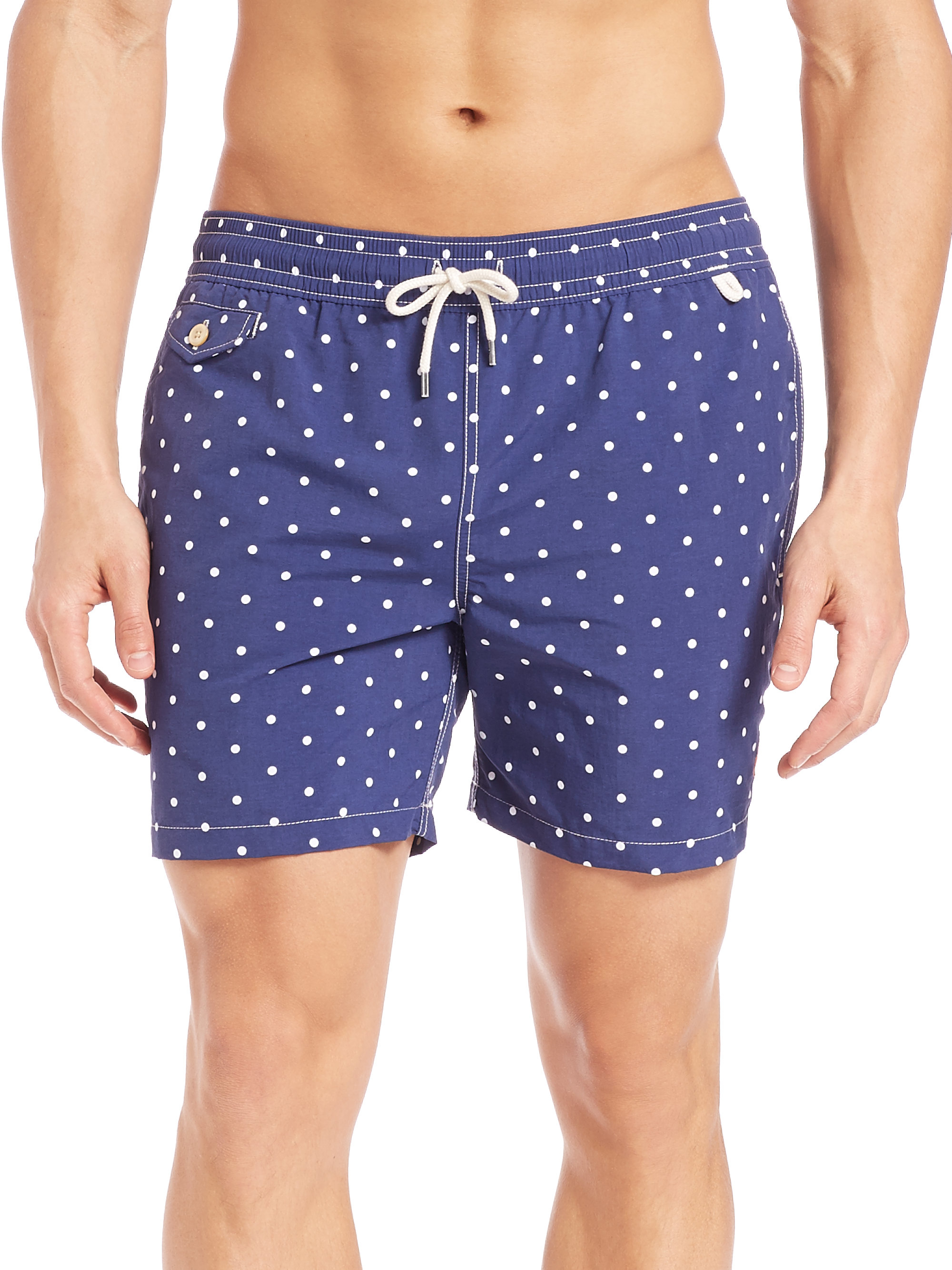 Mens Clothing Beachwear Swim trunks and swim shorts Blue for Men Polo Ralph Lauren Synthetic Swim Trunks in Dark Blue 