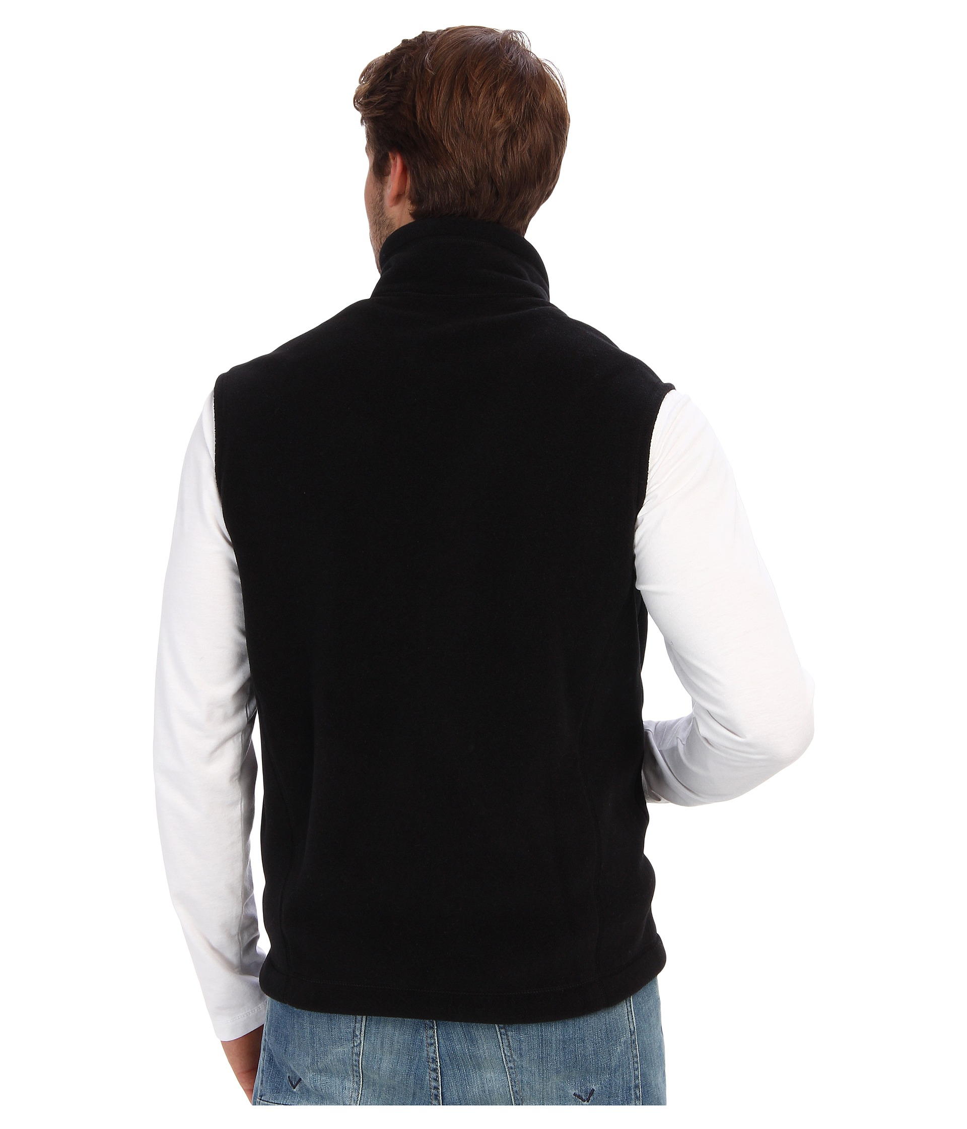 Patagonia SynchillaÂ® Fleece Vest in Black for Men - Lyst