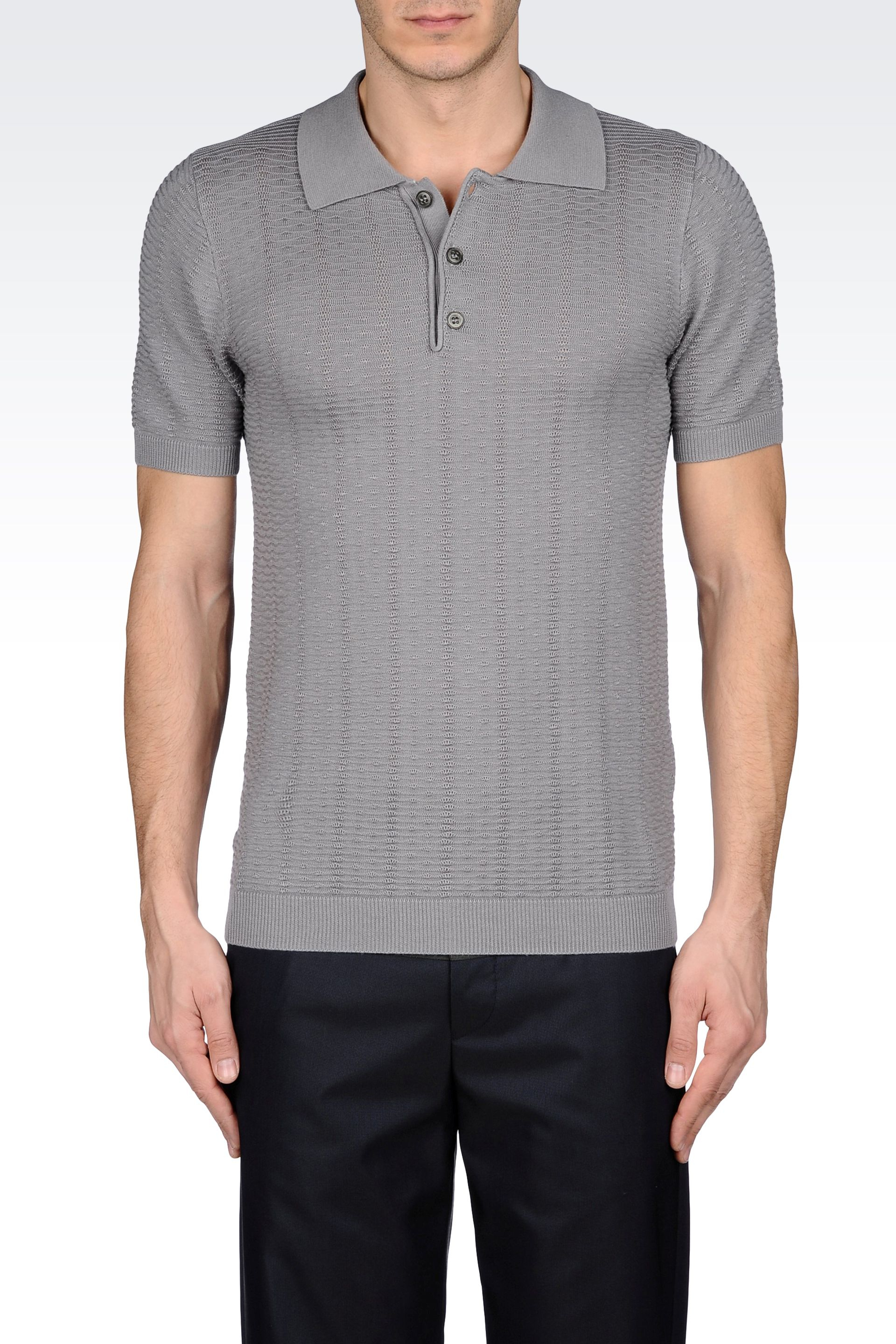 armani knitted polo