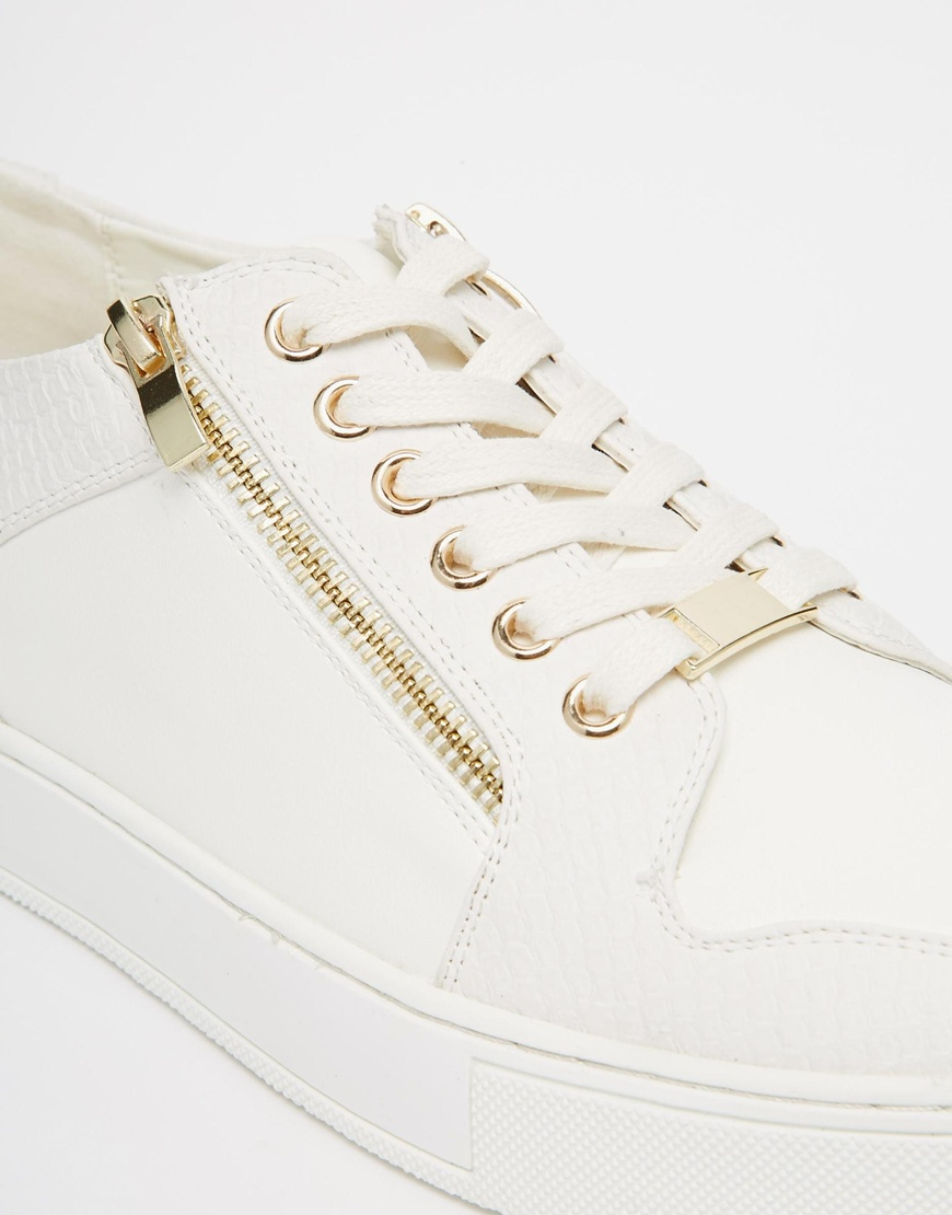 white and gold mens trainers