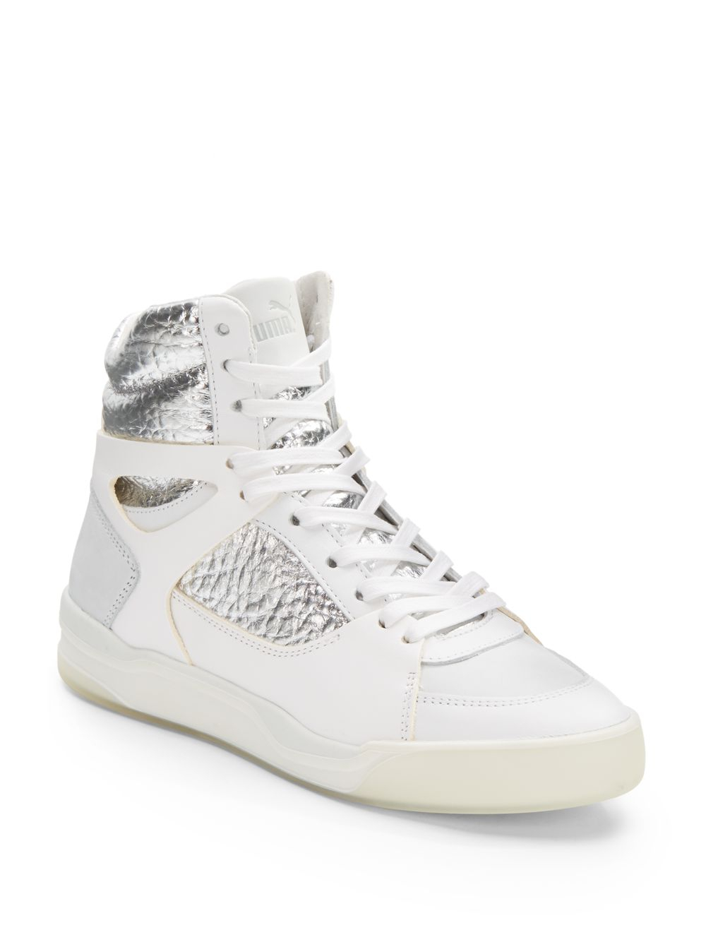 white high top pumas