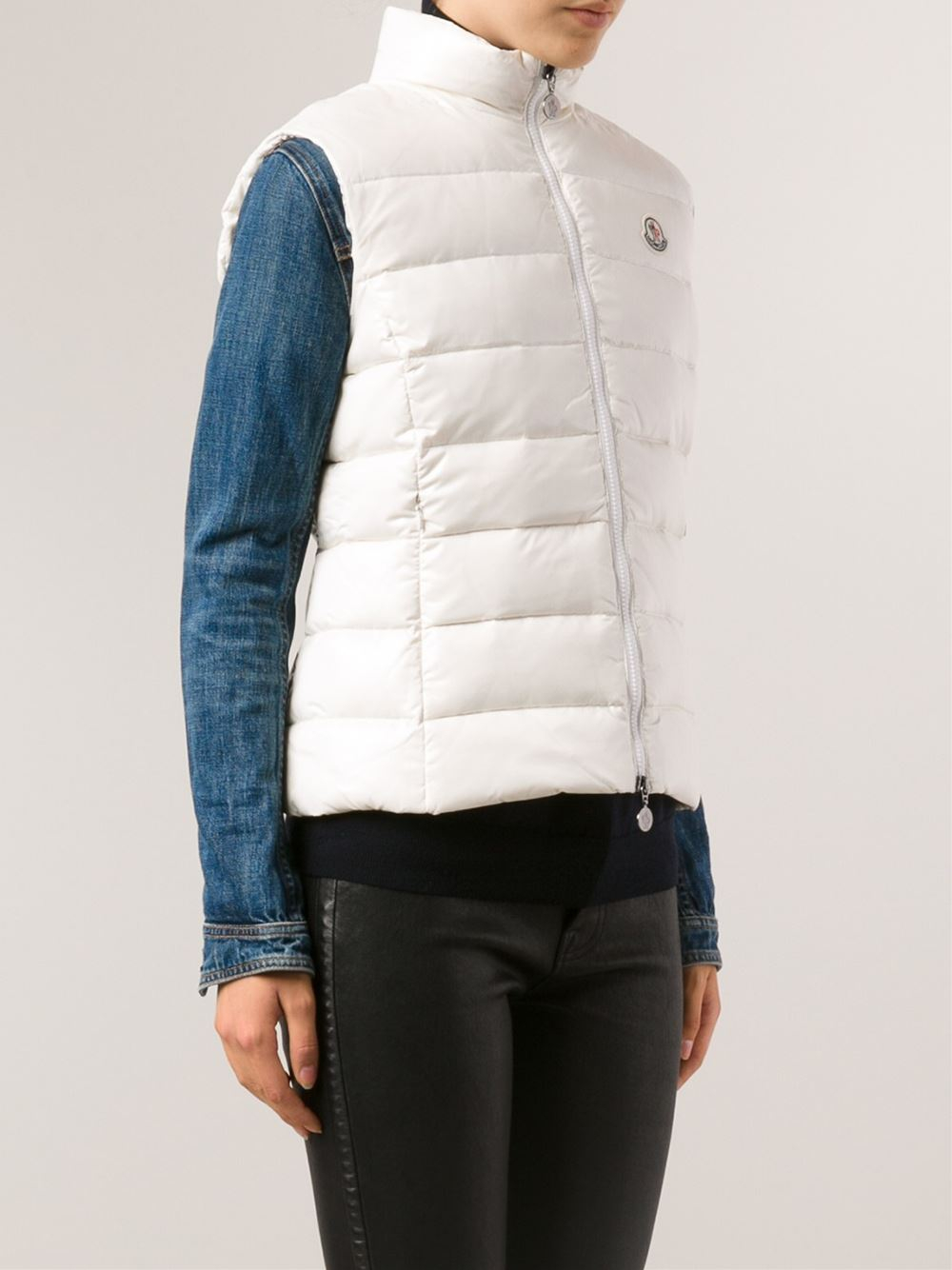 Moncler Ghany Vest in White Lyst