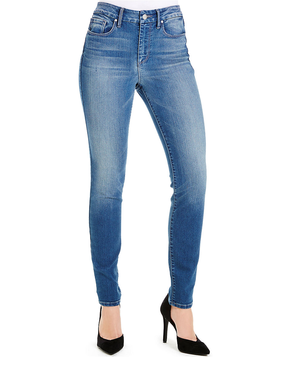 Jessica simpson High-waisted Skinny Jeans in Blue (Nightshade) | Lyst