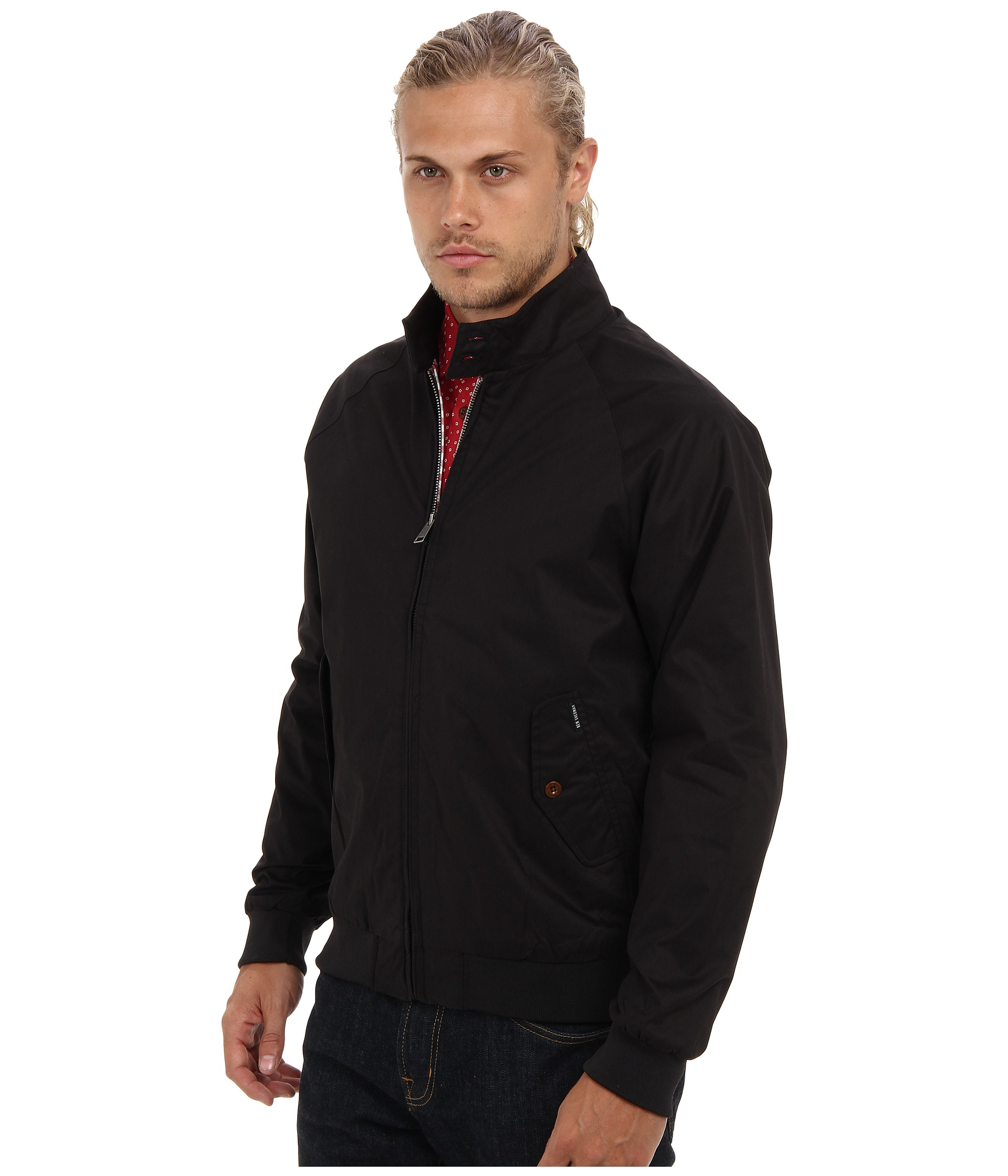 Download Ben Sherman The Original Cotton Harrington Jacket in Black ...