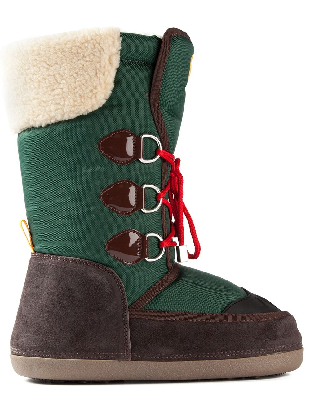 Lyst - Dsquared² Moon Boots in Green for Men