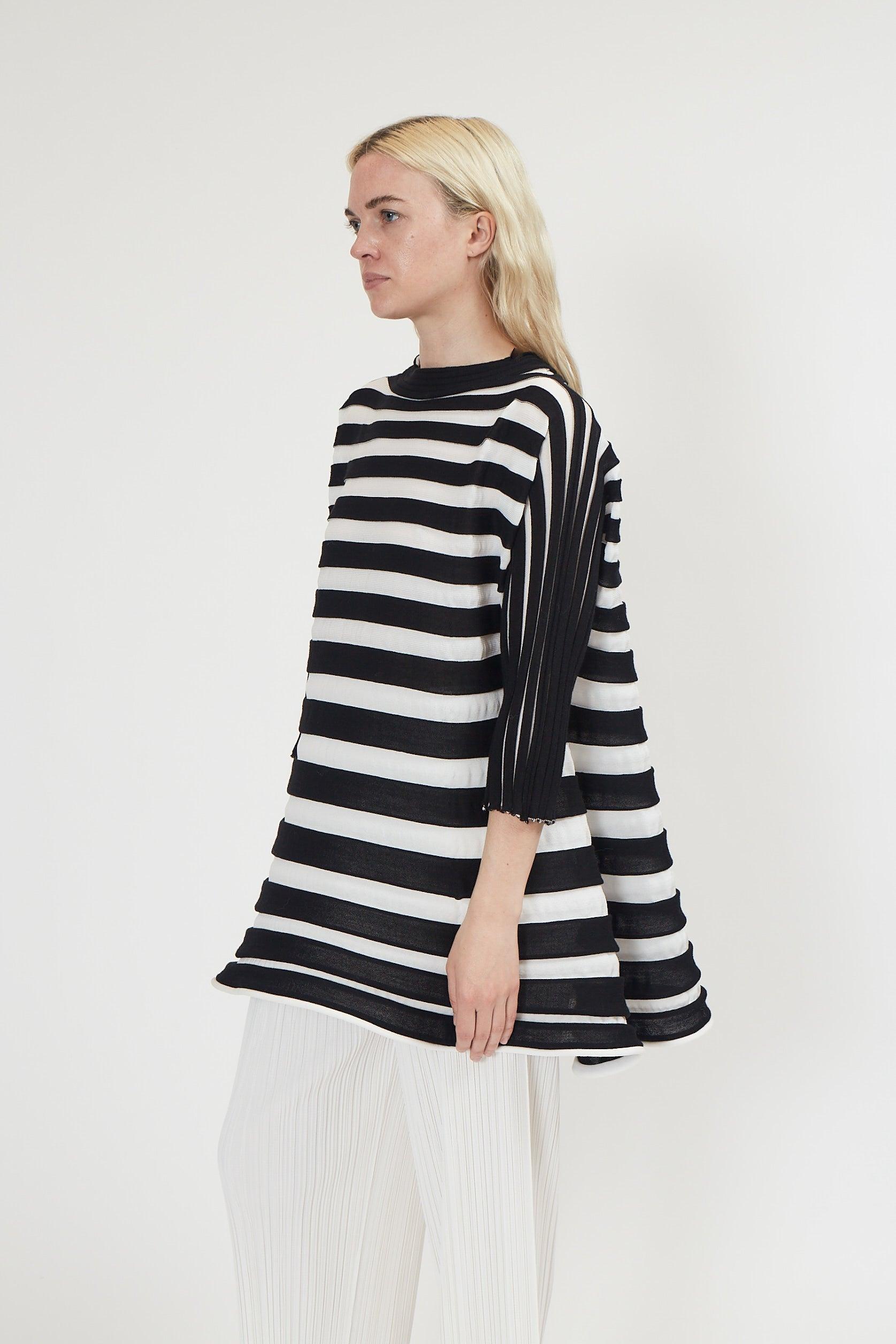 Issey Miyake Pleats Please Bounce Knit Shirt In Pearl White And 