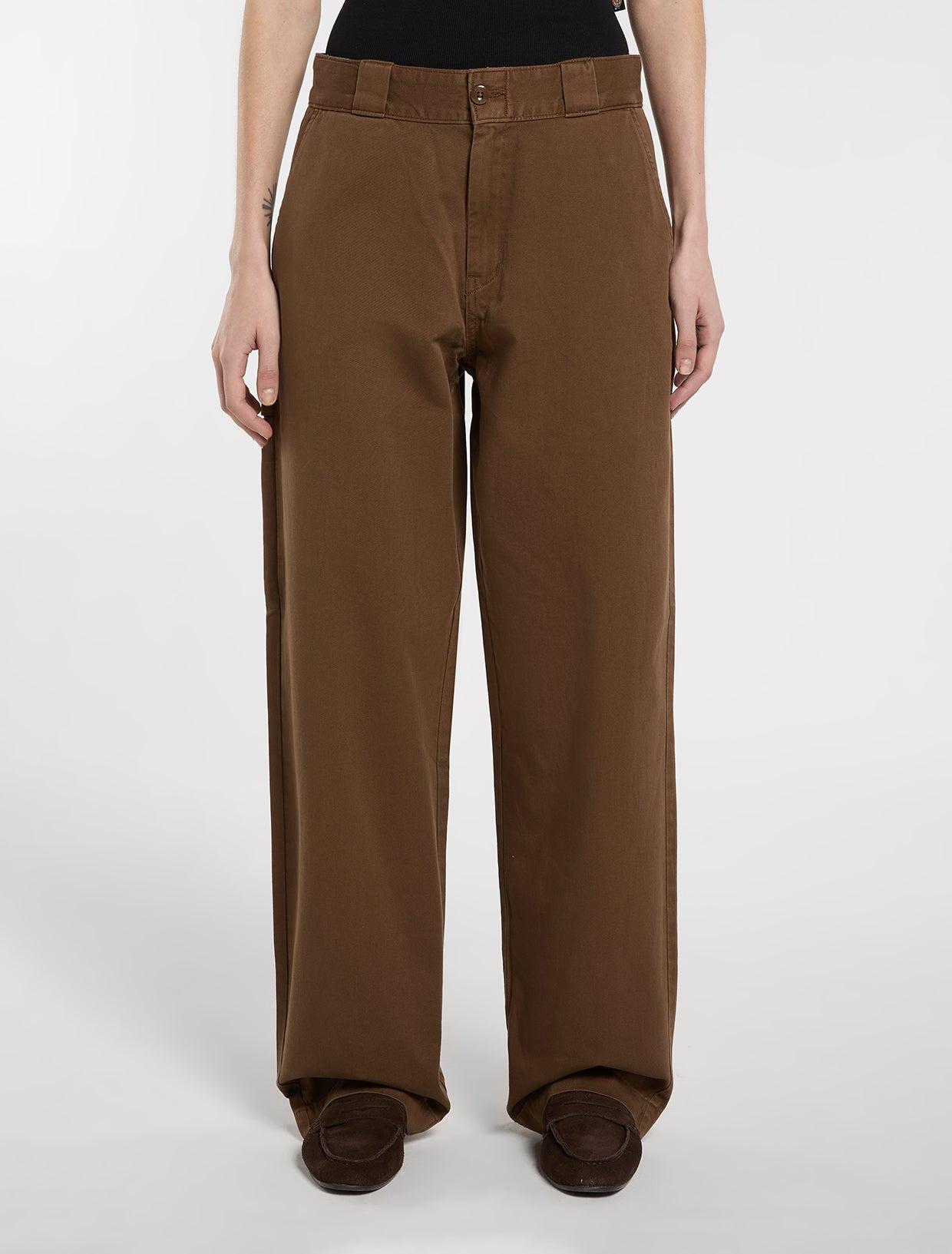Pantalon Outdoor Femme Marron Taille 30 - Coupe Droite Et Régulière - Bon état