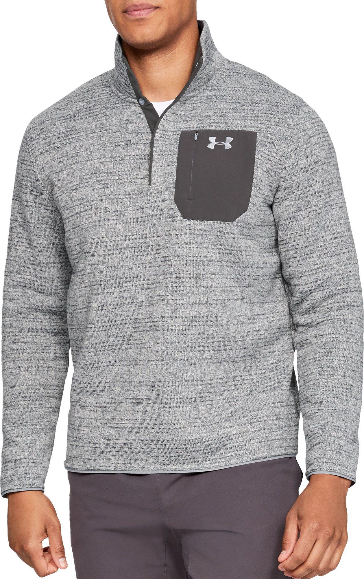 brown and white checkered sweater