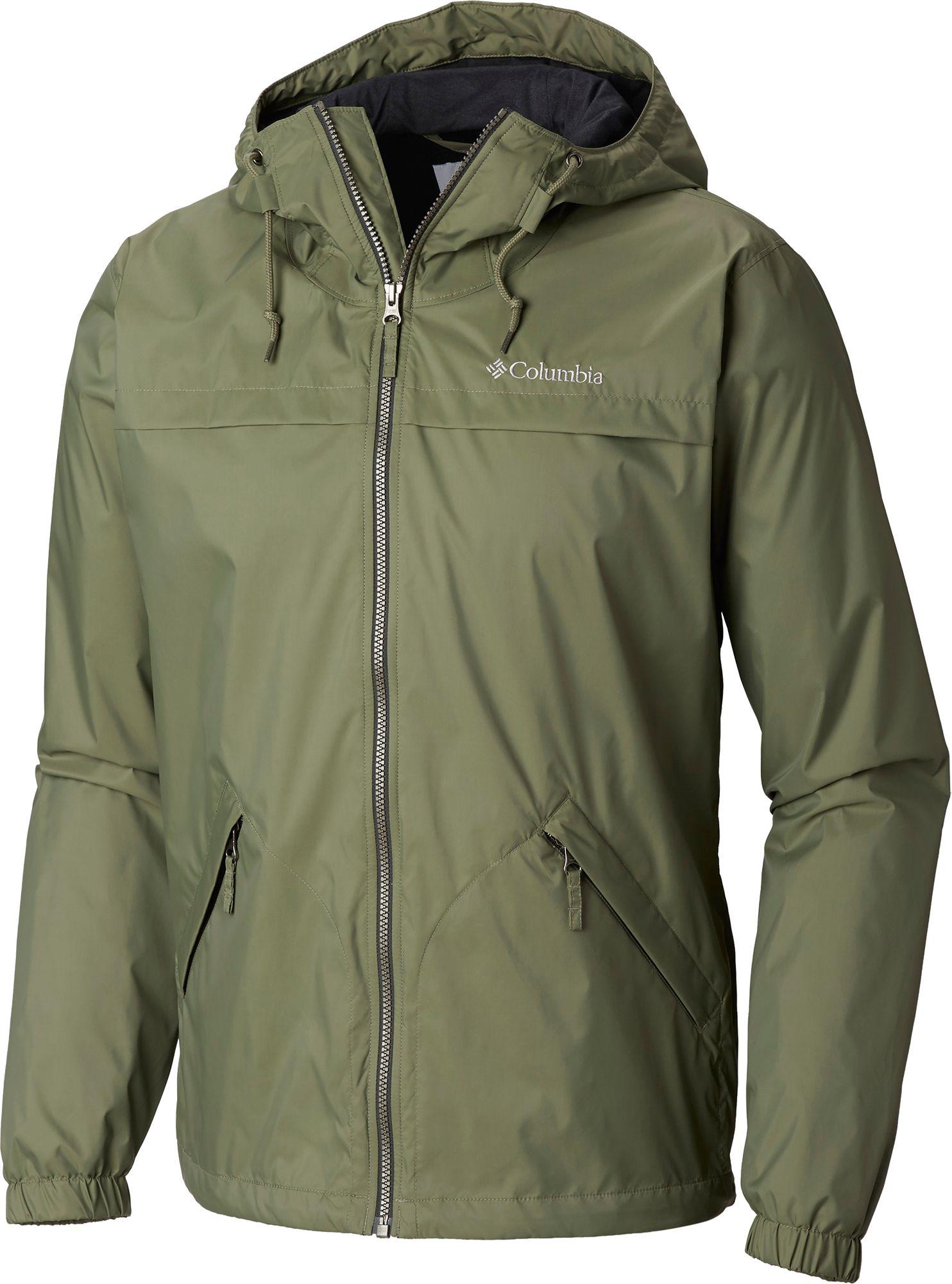 Columbia Synthetic Oroville Creek Lined Rain Jacket in Green for Men - Lyst