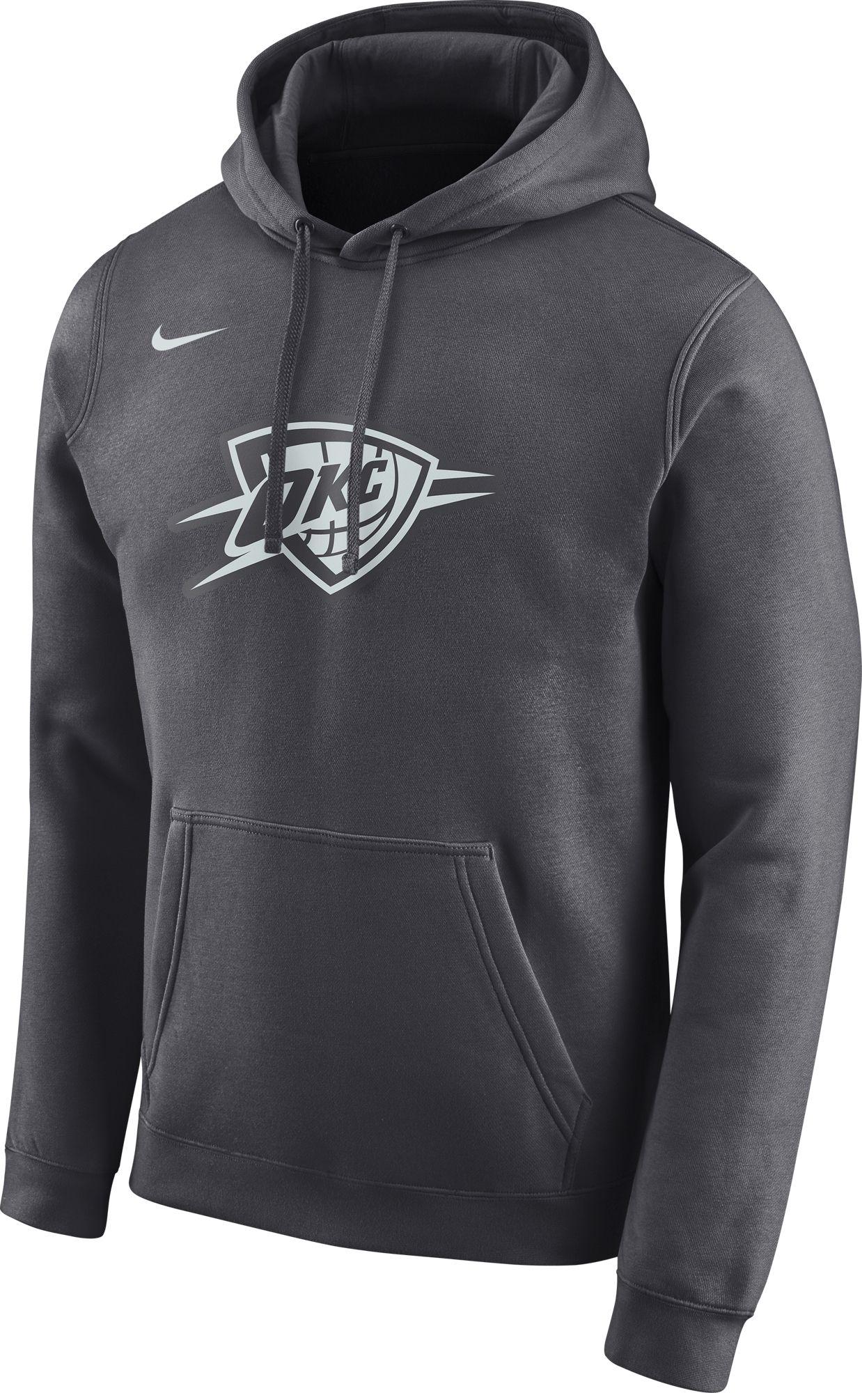 Nike Oklahoma City Thunder Dri-fit City Edition Pullover Hoodie in Gray ...