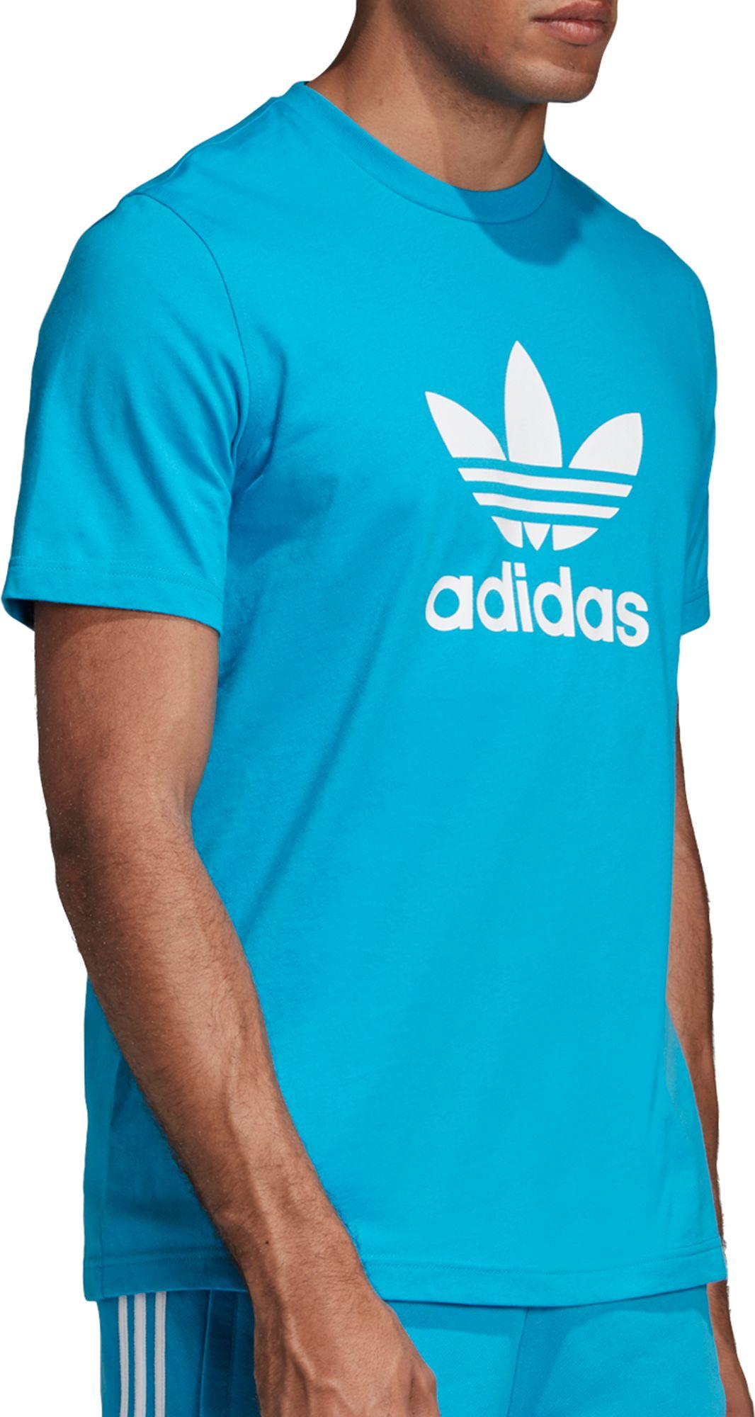 adidas Rubber Originals Trefoil Graphic T-shirt in Blue for Men - Lyst