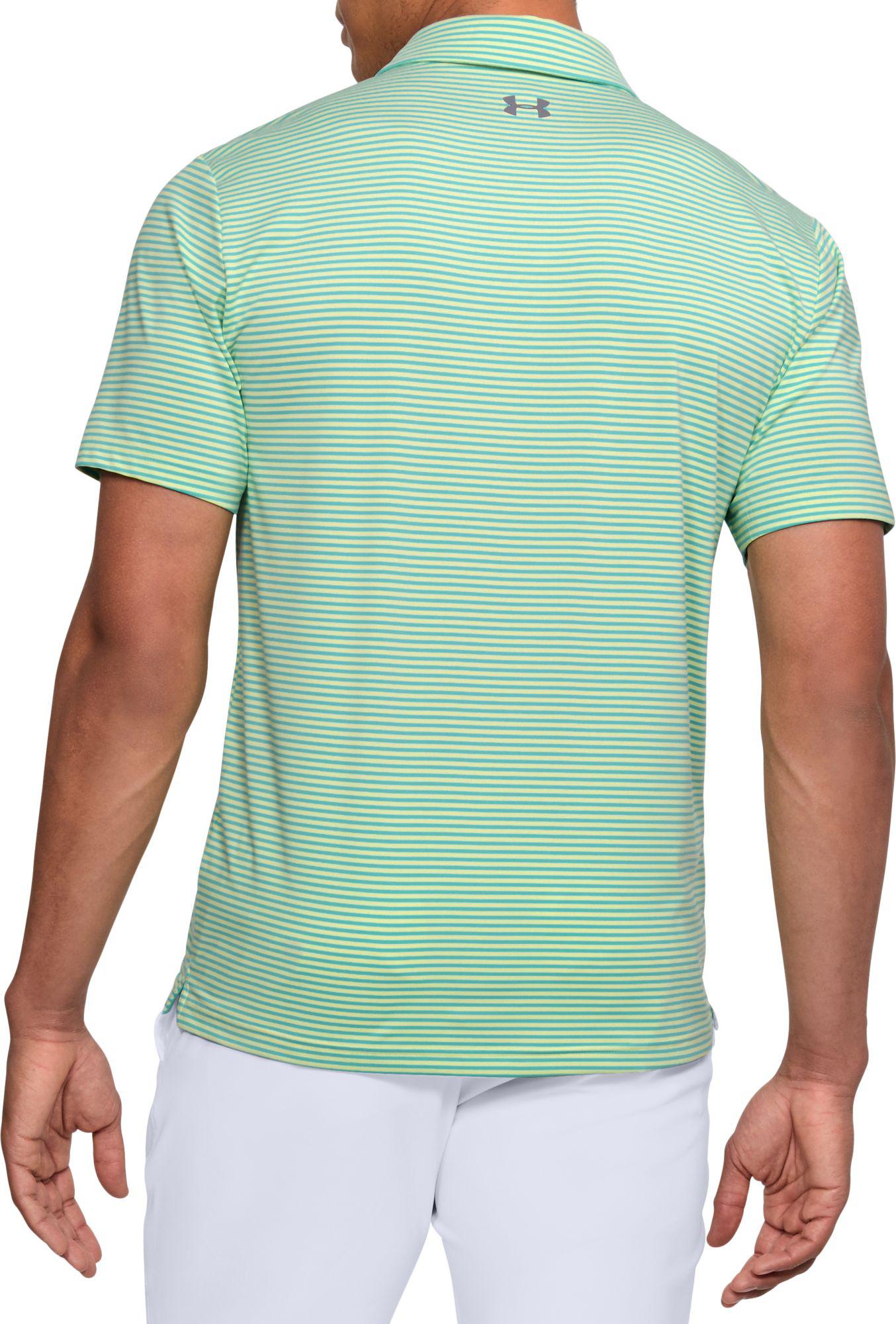 under armour men's playoff core stripe golf polo