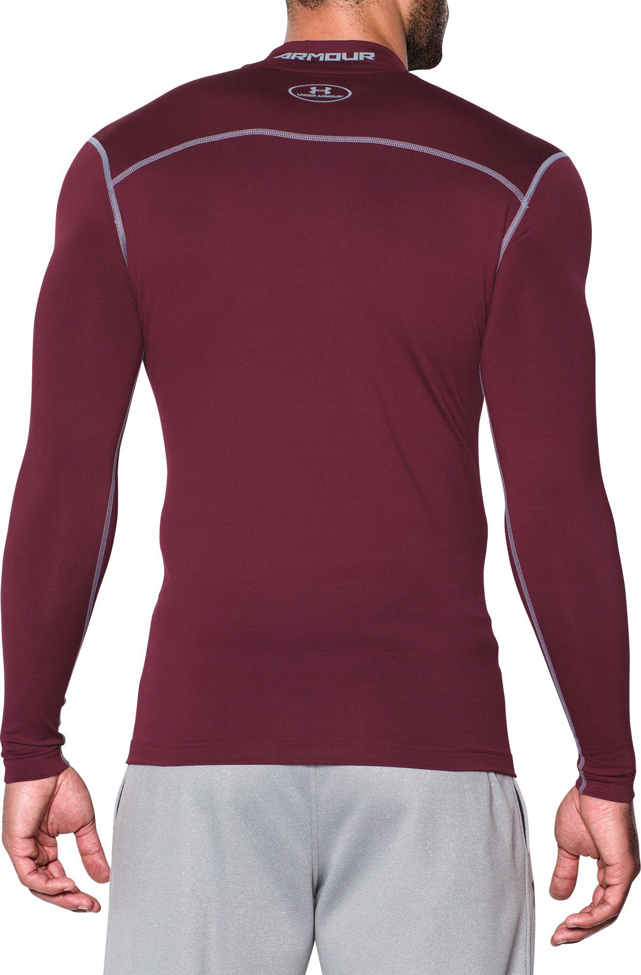 under armour coldgear men's compression mock long sleeve top