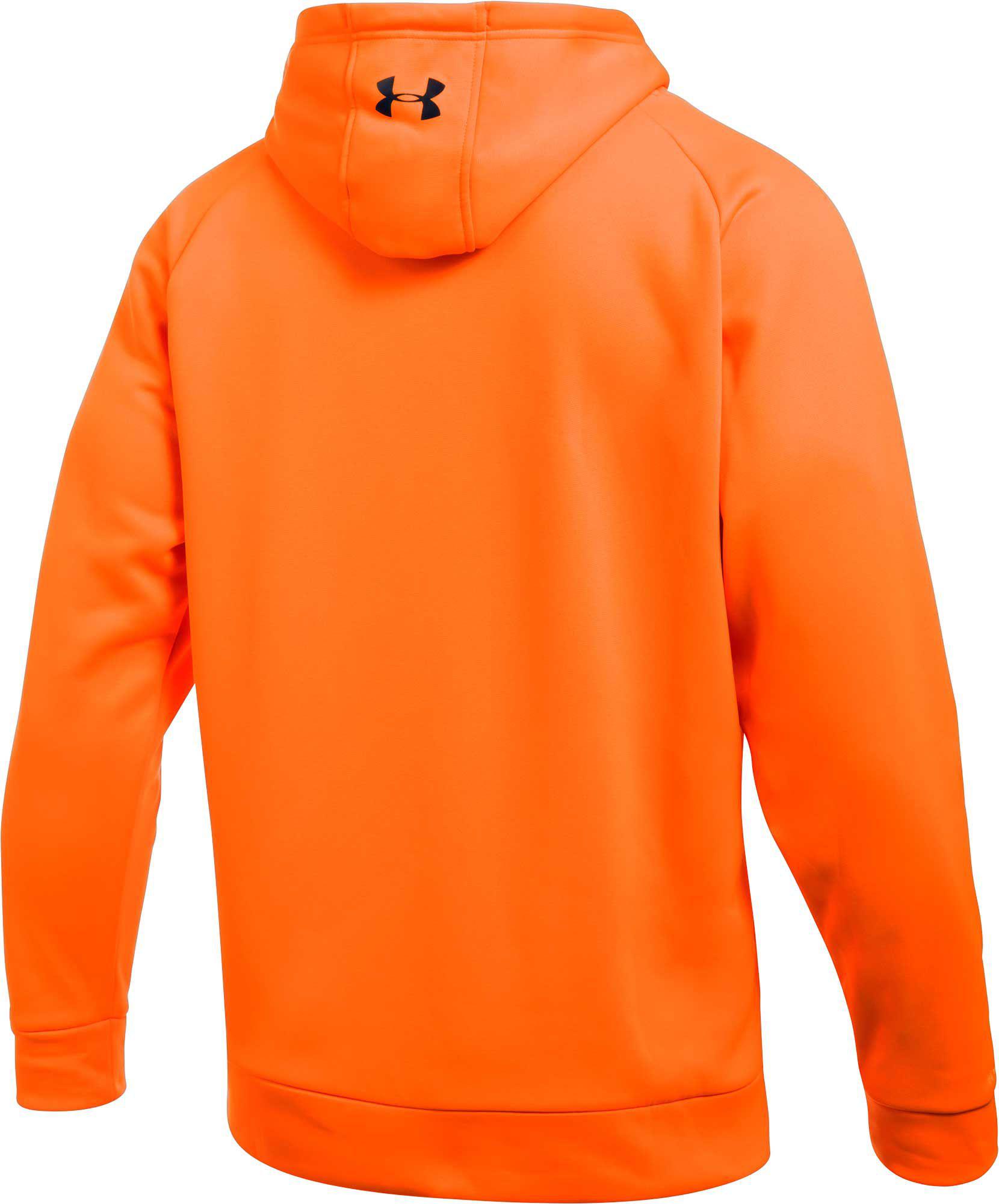Fleece Storm Caliber Hoodie in Orange 