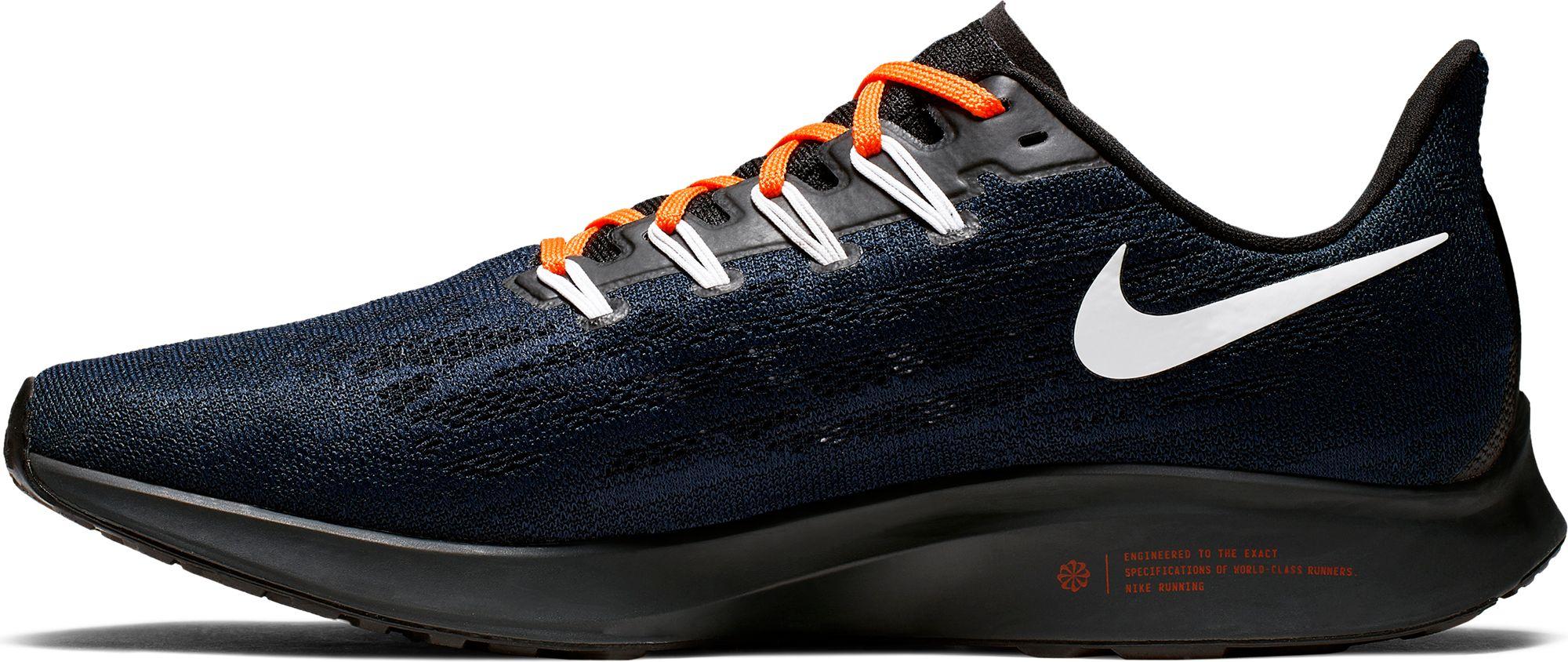 Nike Denver Broncos Air Zoom Pegasus 36 Running Shoes in Navy/White