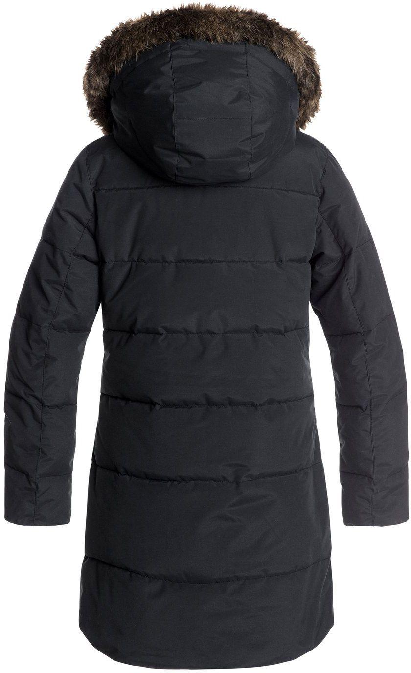 ellie water repellent hooded longline puffa jacket