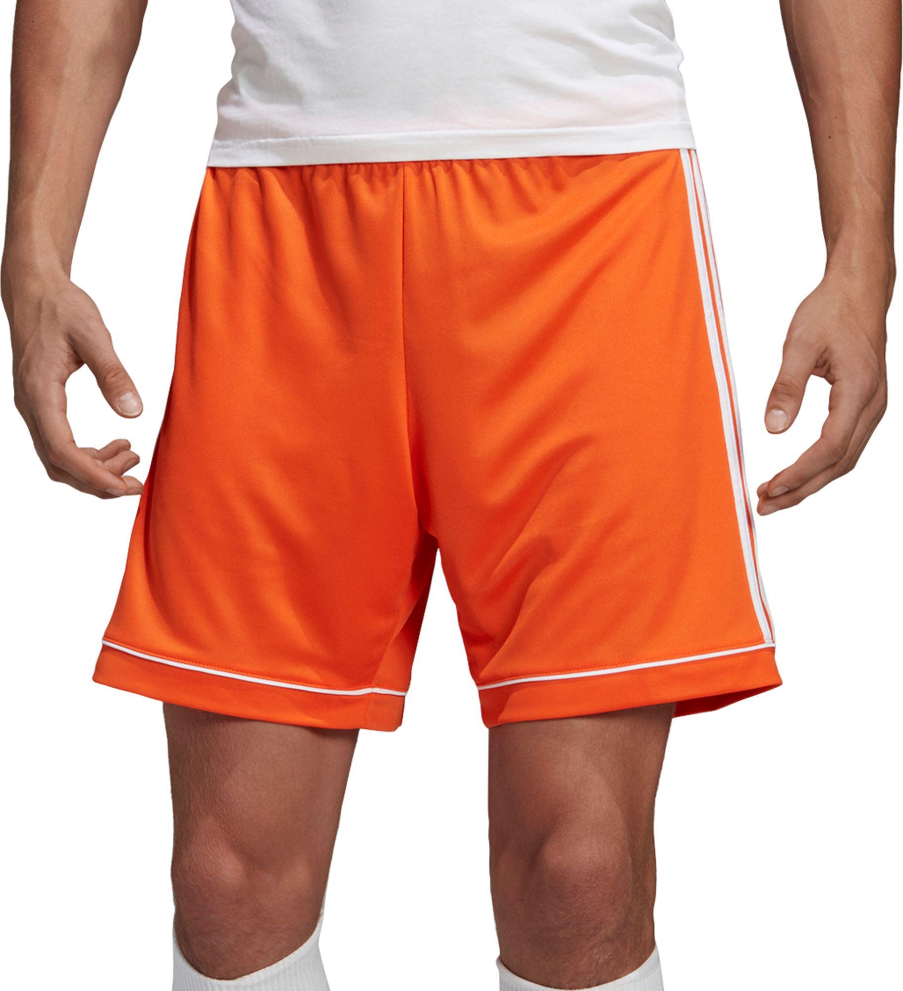 adidas Synthetic Squadra 17 Soccer Shorts in Orange/White (Orange) for