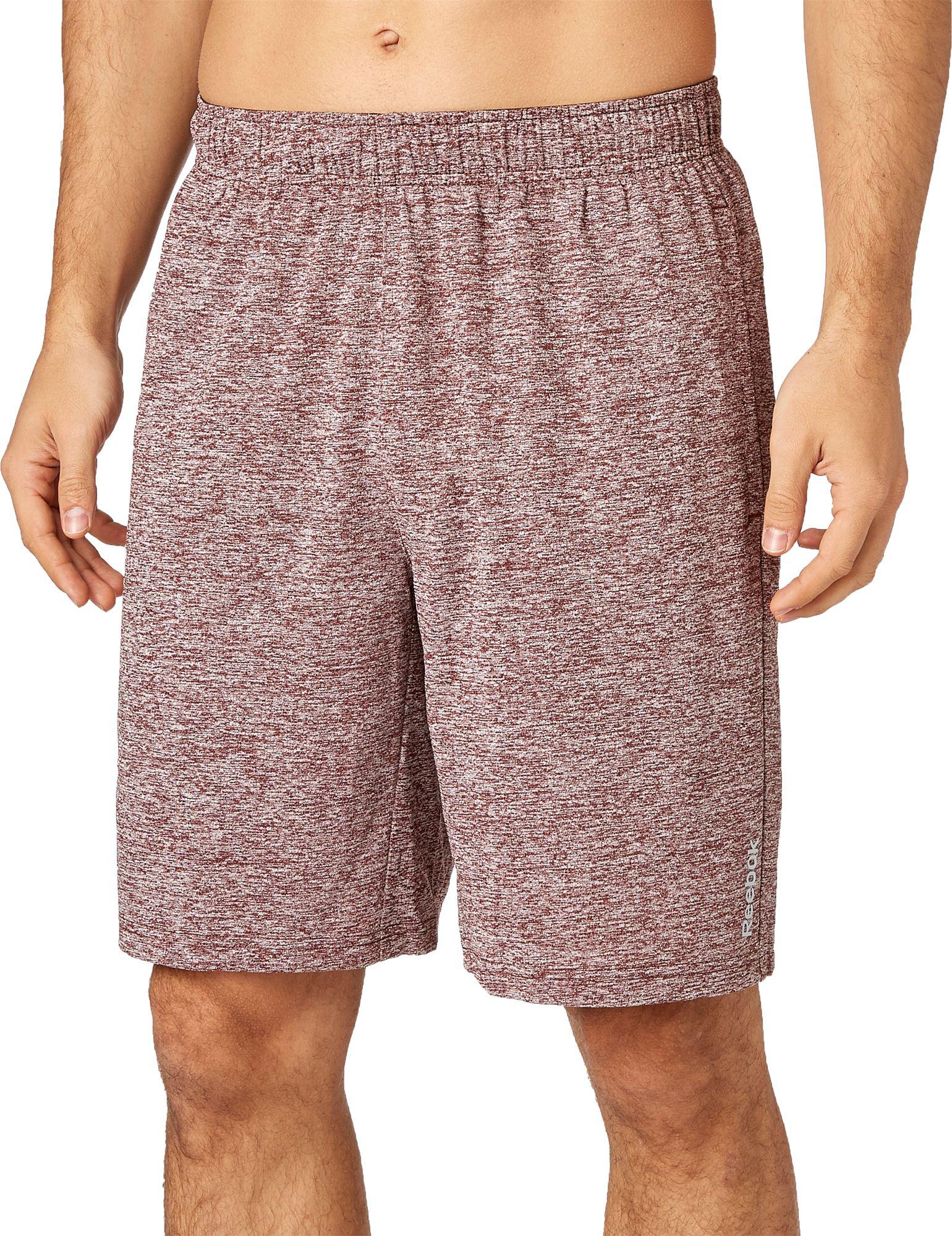 reebok men's spacedye performance shorts