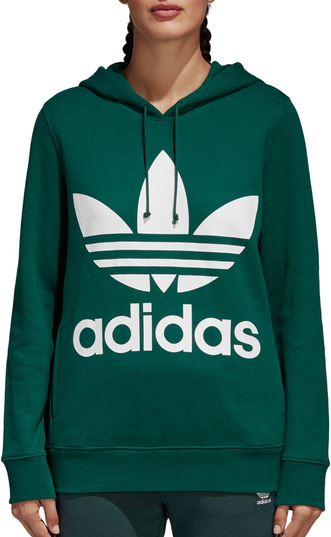 Adidas Originals Trefoil Hoodie In Green - Lyst-8844