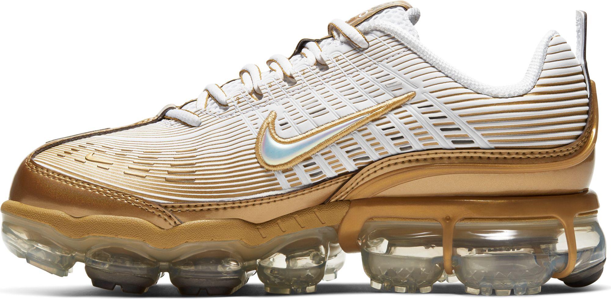 gold and white vapormax 360
