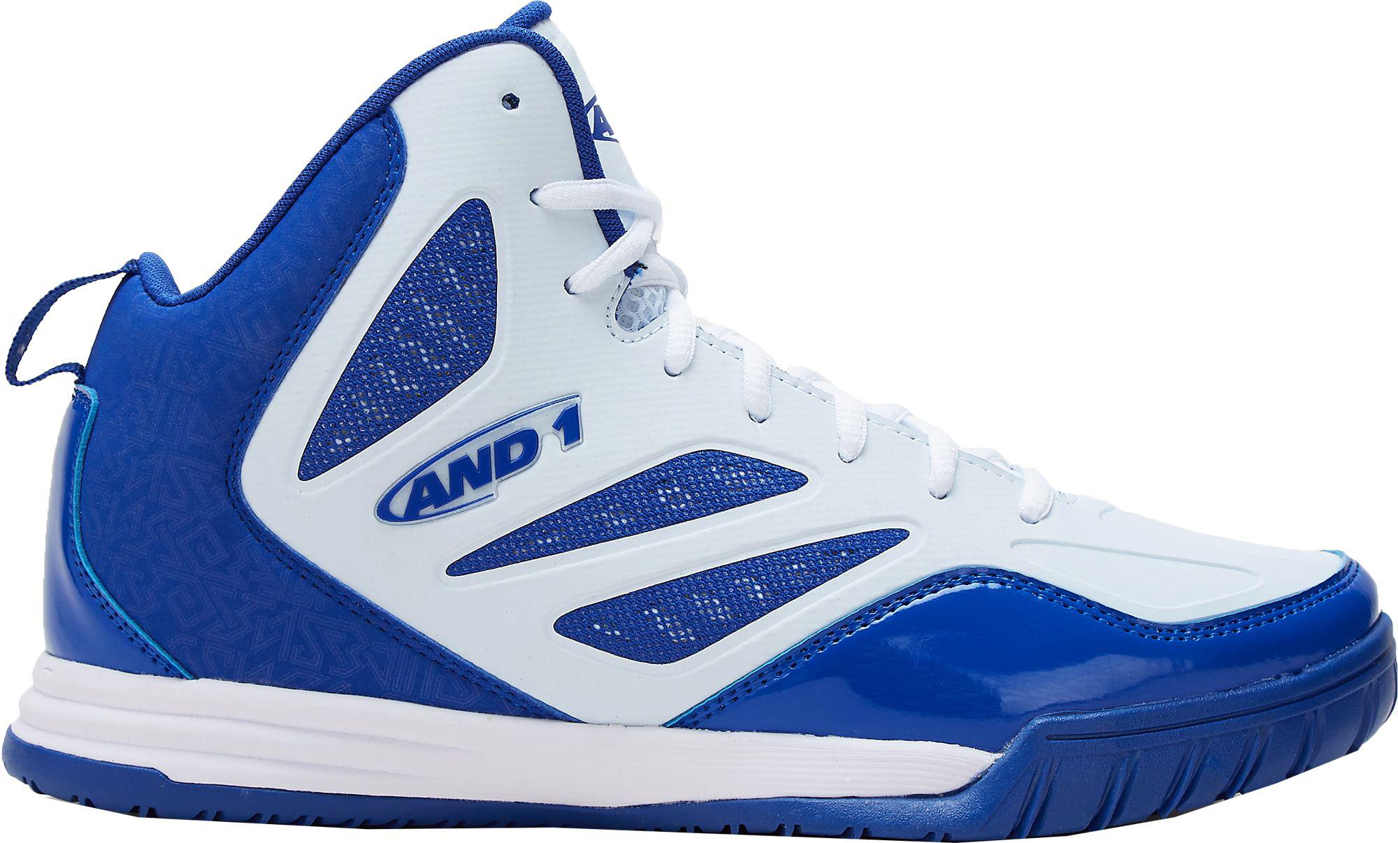 AND1 Synthetic Tactic Basketball Shoes in Blue/White (Blue