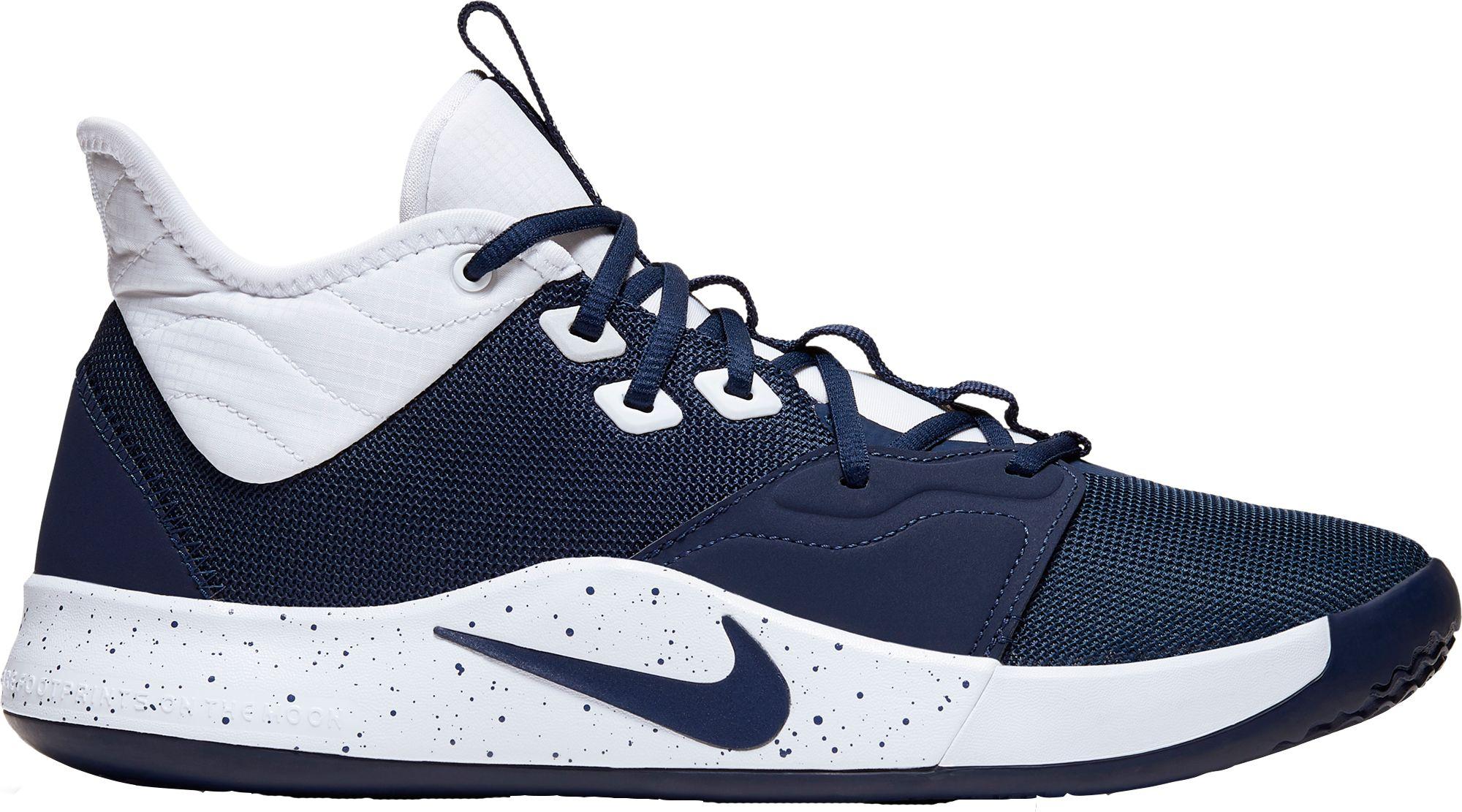 Nike Pg3 Basketball Shoes in Navy/White (Blue) | Lyst
