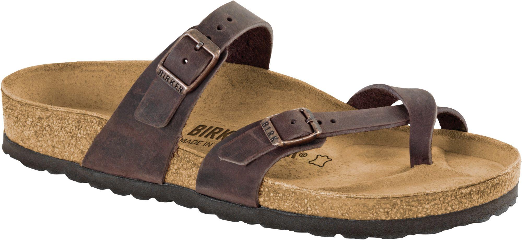 Birkenstock Leather Mayari Sandals in Dark Brown (Brown) - Lyst