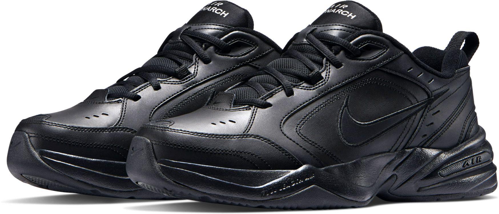 nike air monarch all black