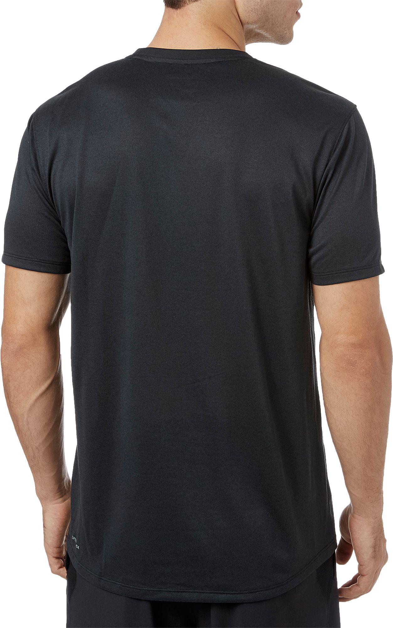 Reebok Synthetic Solid Performance T-shirt in Black for Men - Lyst