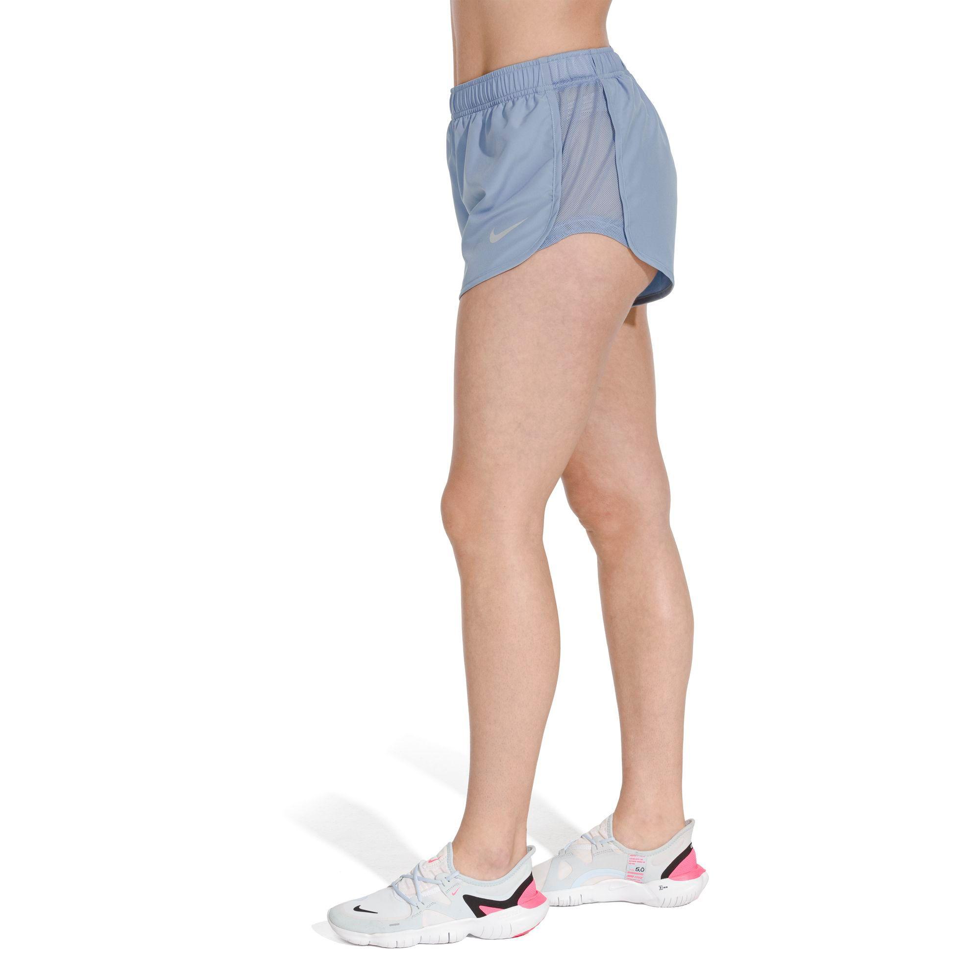 Nike Dry High Cut Tempo Running Shorts in Blue - Lyst