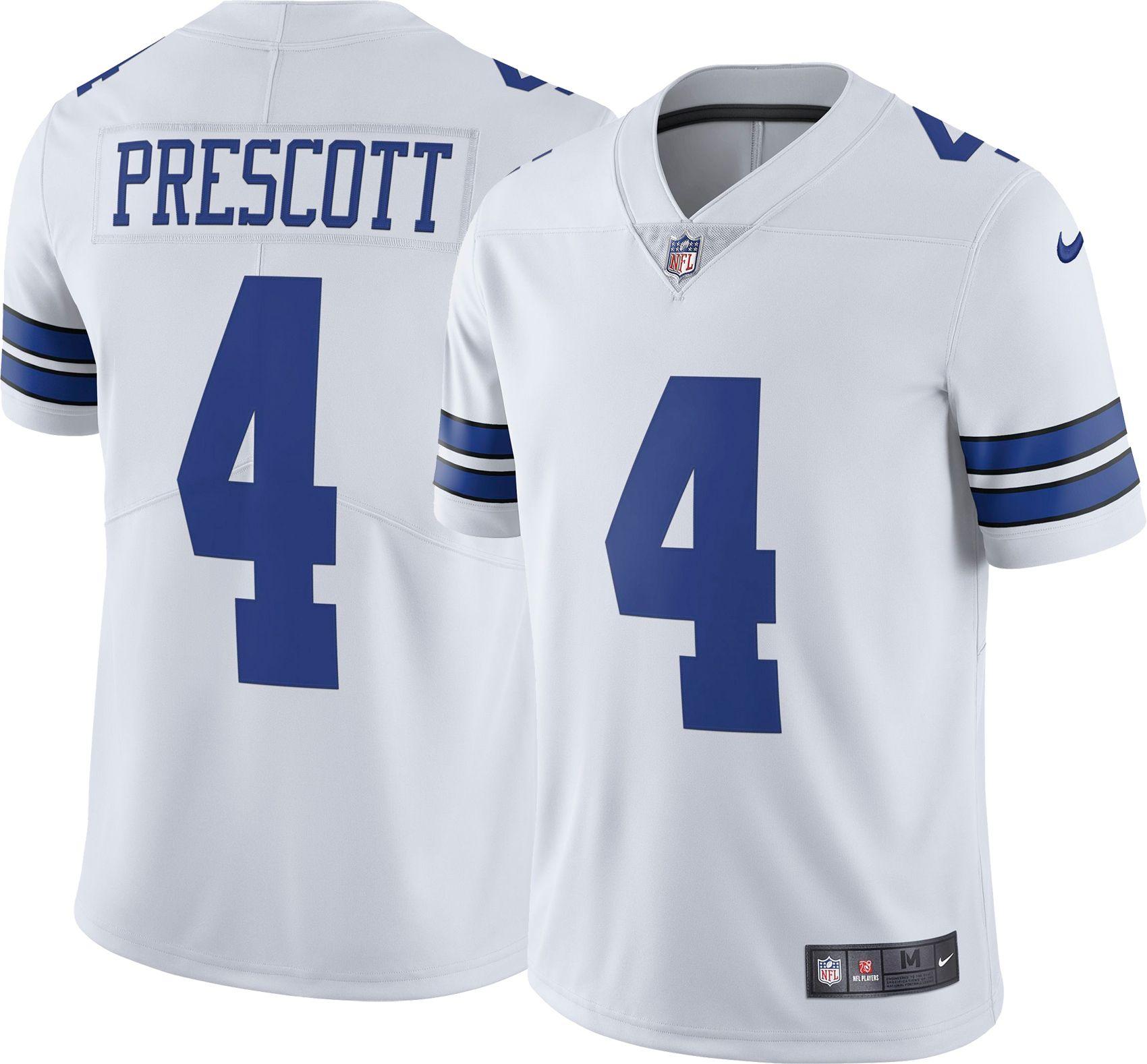 Nike Satin Limited Jersey Dallas Cowboys Dak Prescott 4 in Blue for