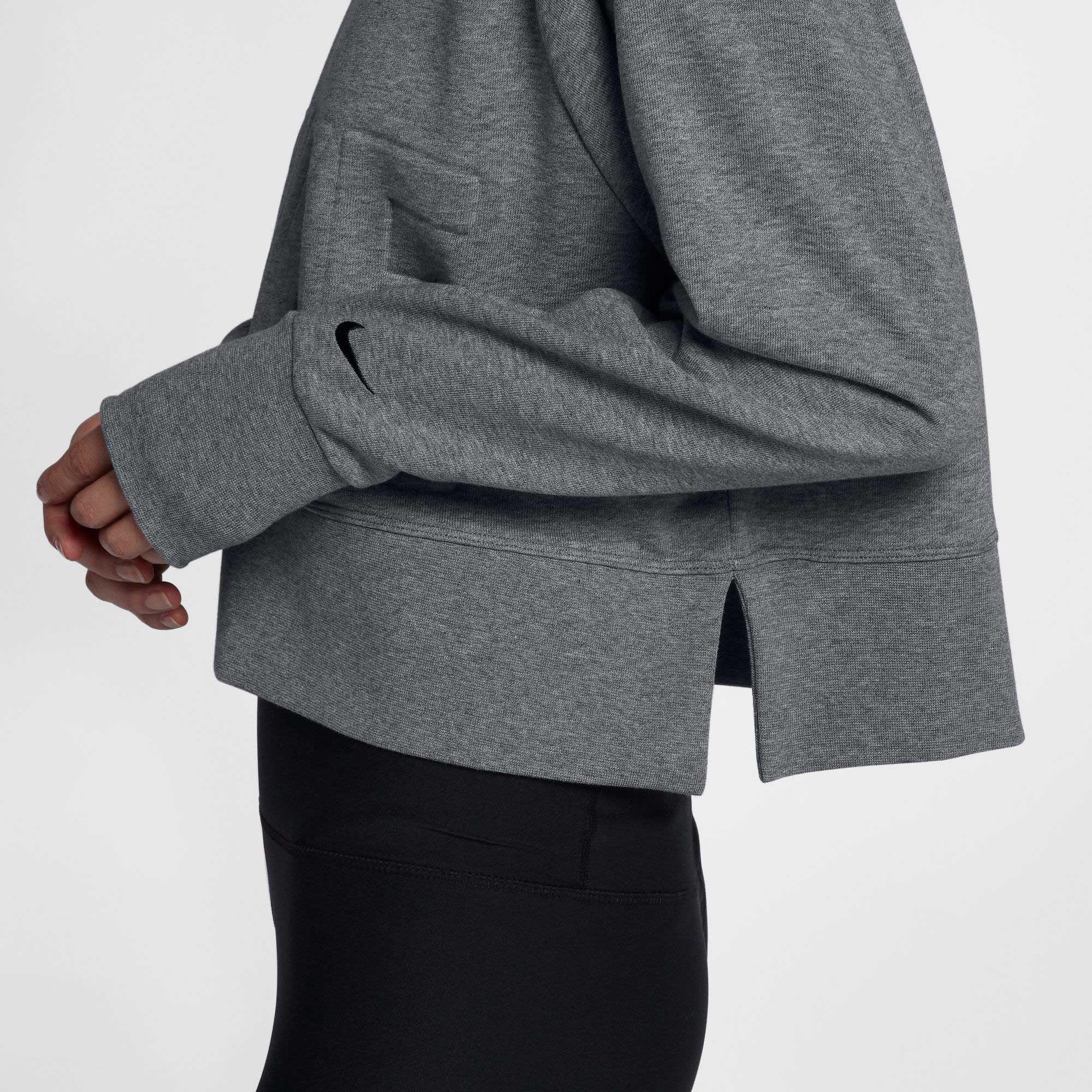 nike dri fit cropped sweatshirt