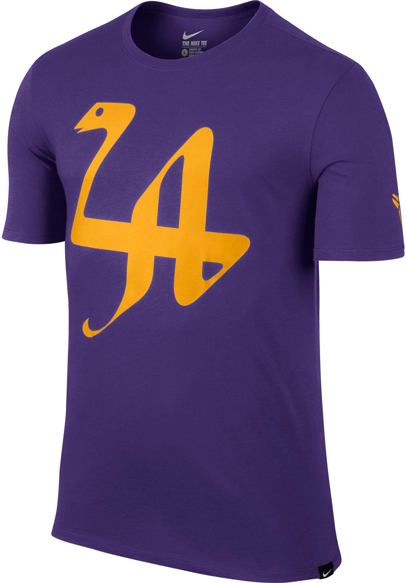 purple and gold nike shirt