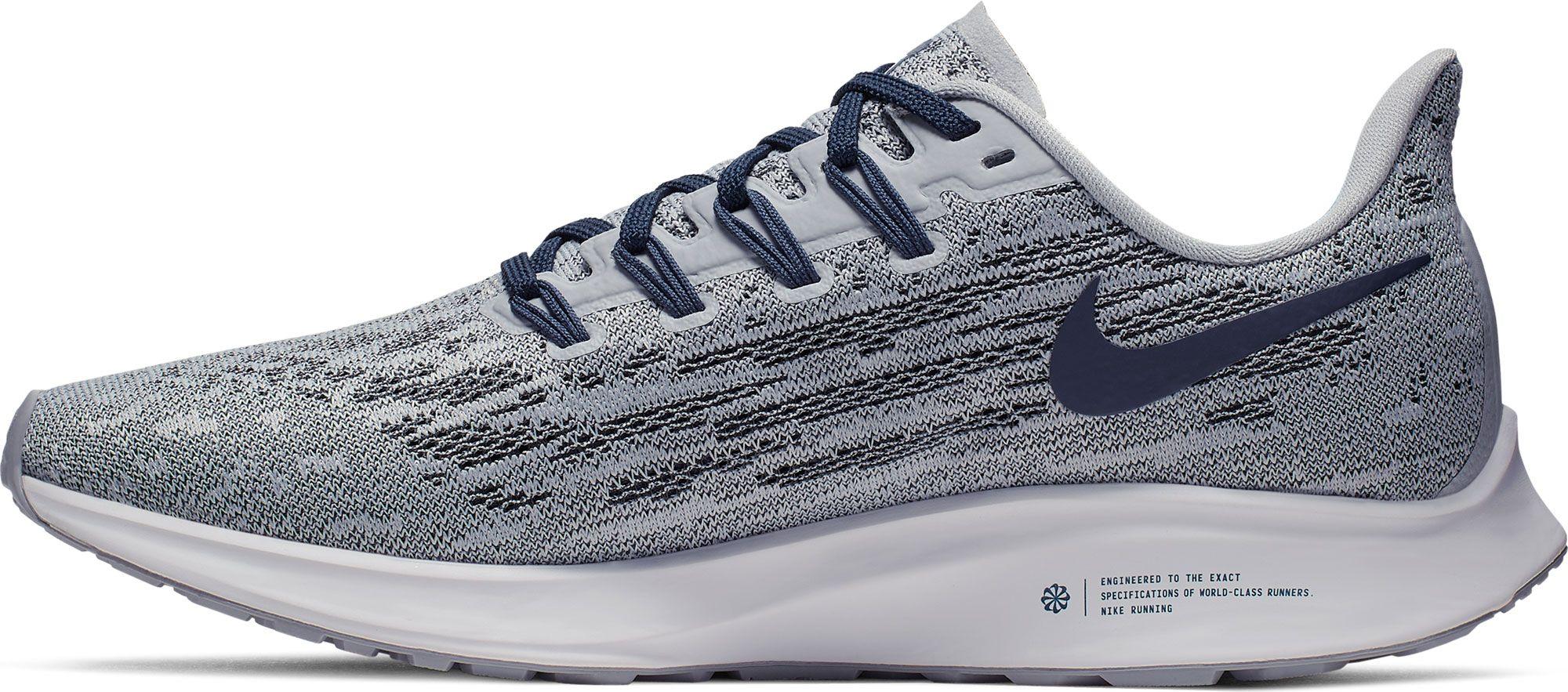 Nike Dallas Cowboys Air Zoom Pegasus 36 Running Shoes in Grey/Navy ...