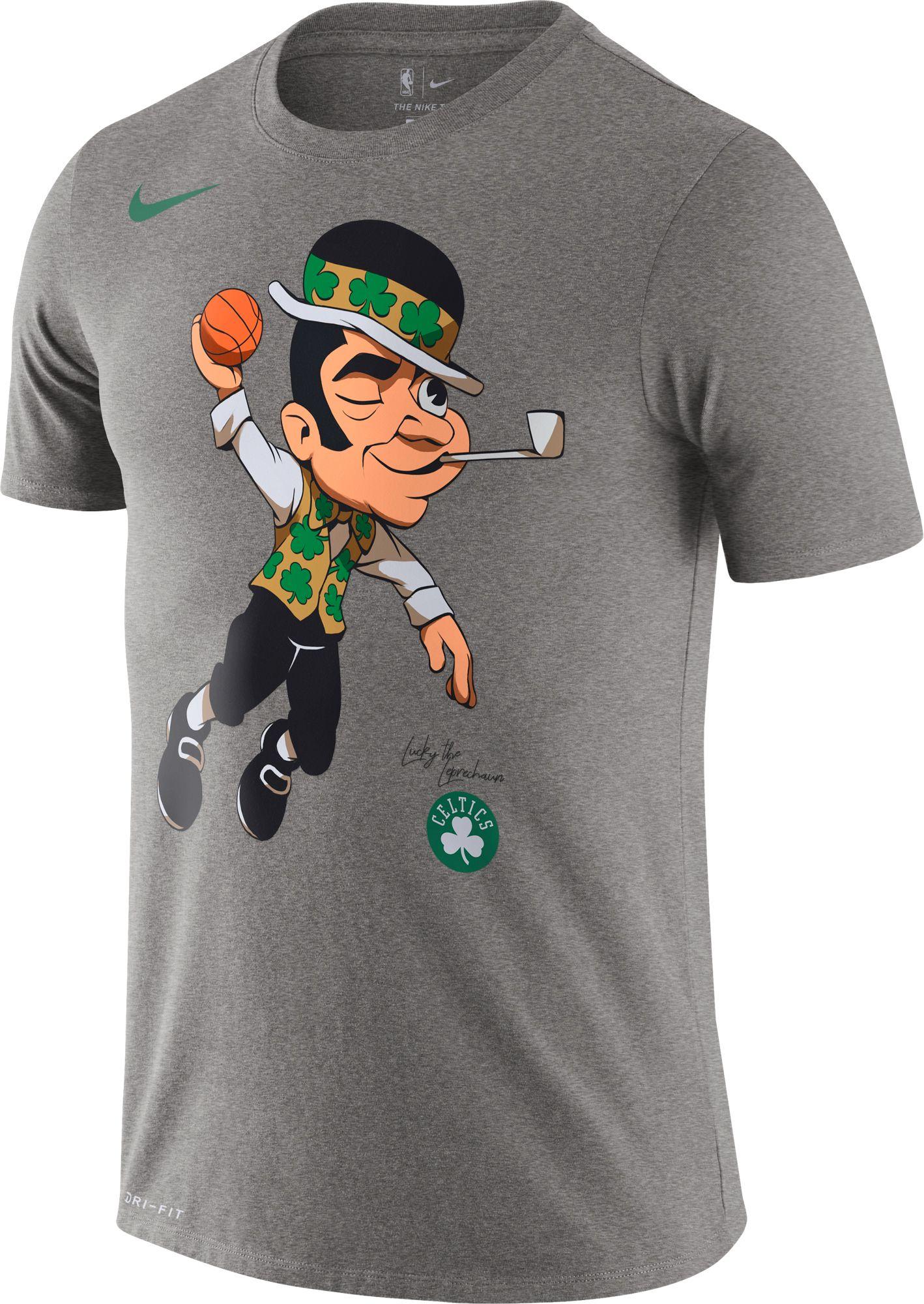 Nike Boston Celtics Mascot Short Sleeve T-shirt in Gray ...