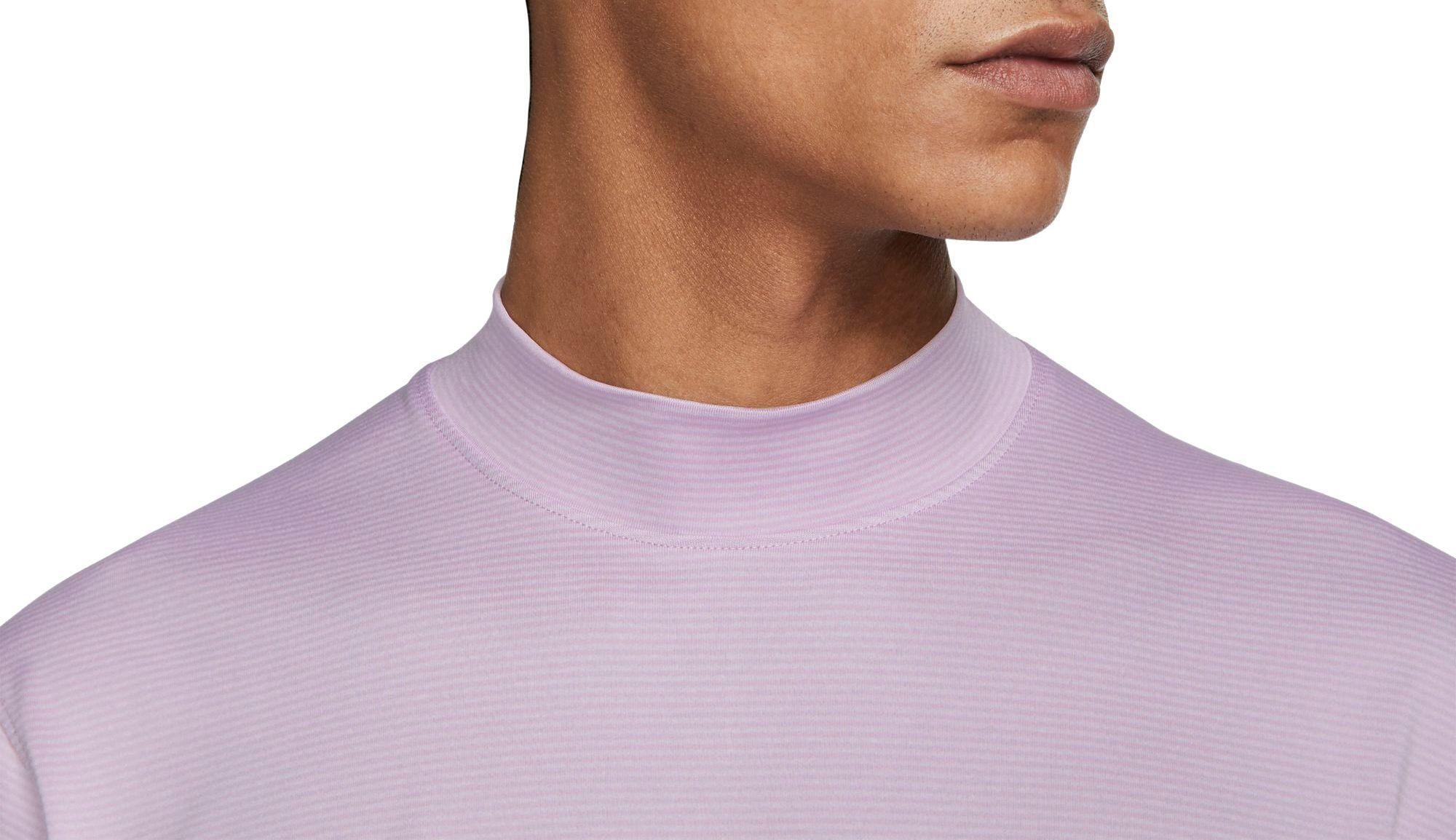 Nike Synthetic Tiger Woods Mock Neck Golf Polo in Purple for Men - Lyst