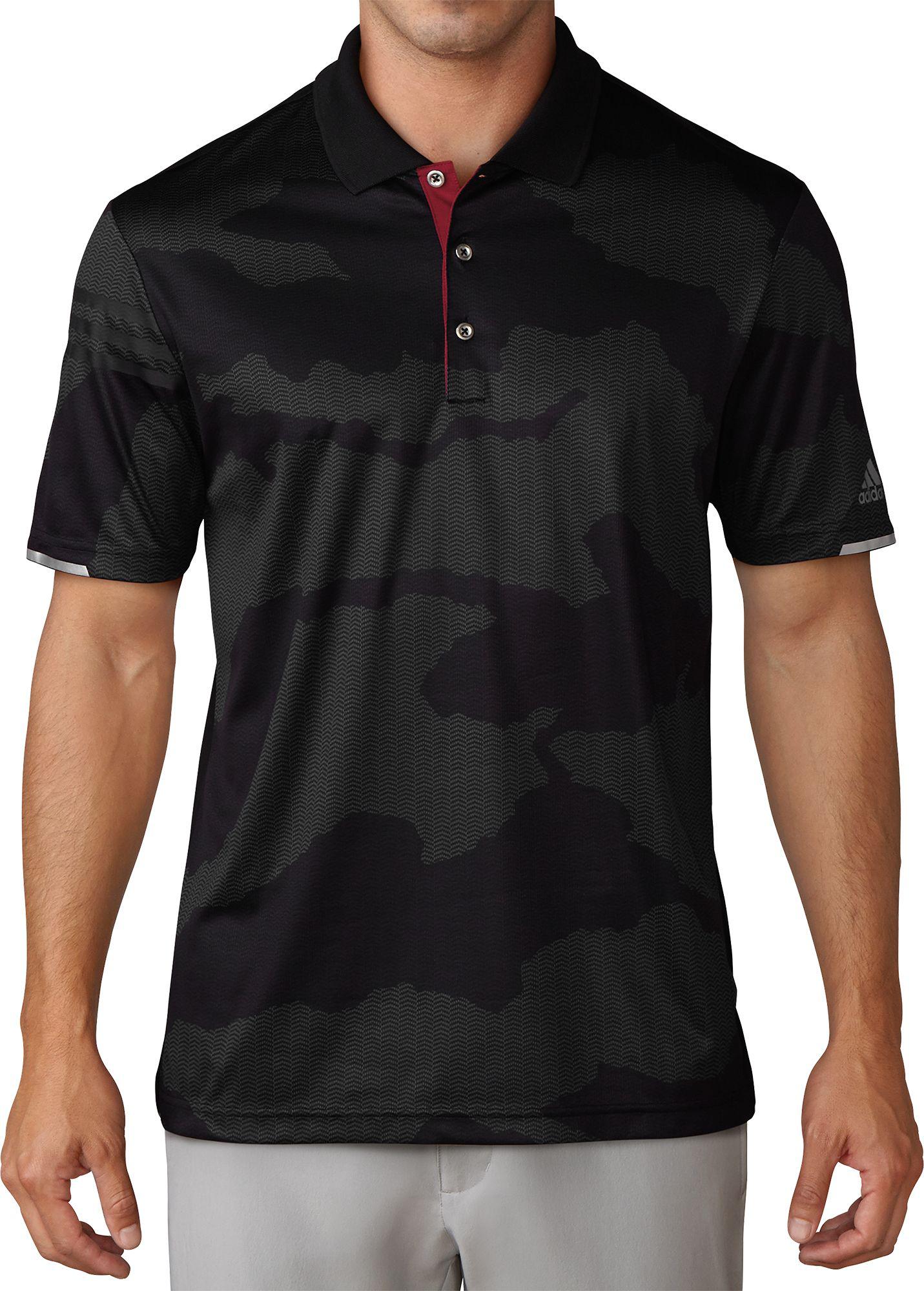 adidas camo golf polo