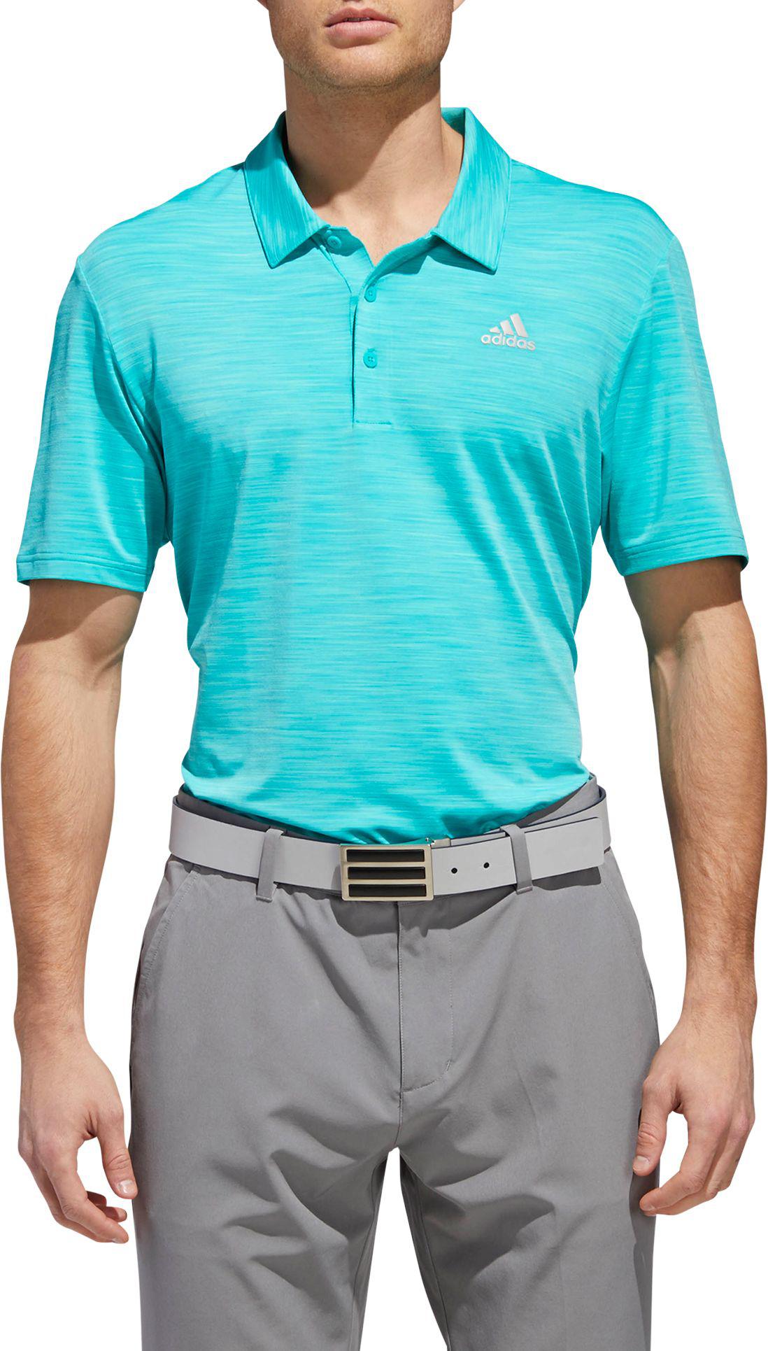adidas men's ultimate365 heather golf polo