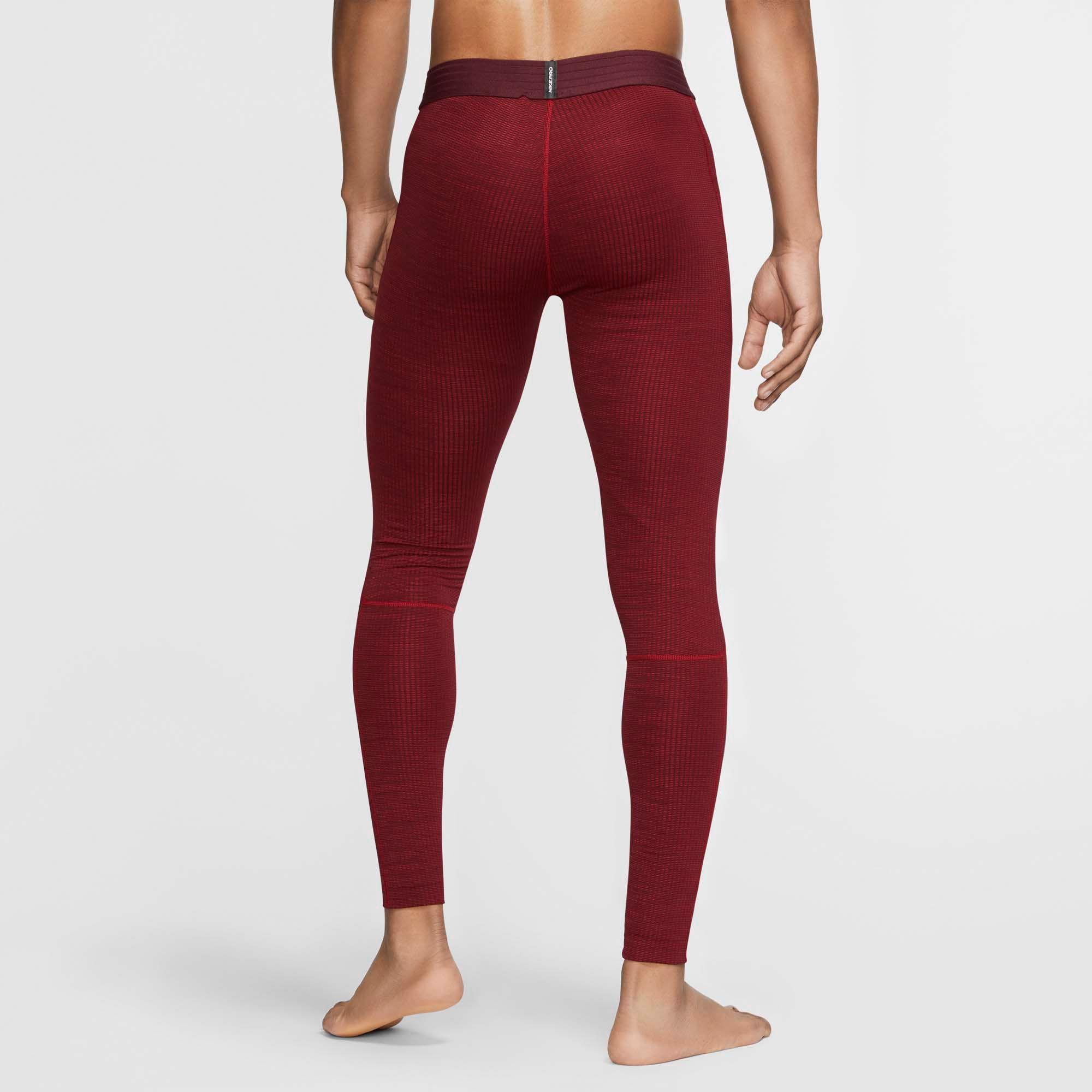 nike maroon compression tights
