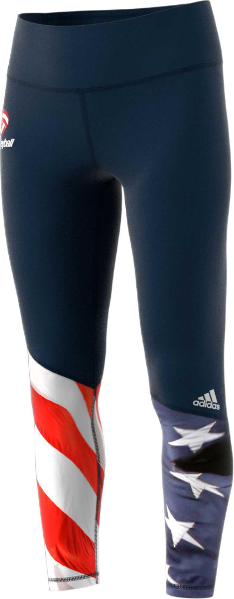 adidas Usa Volleyball Tights in Blue Lyst