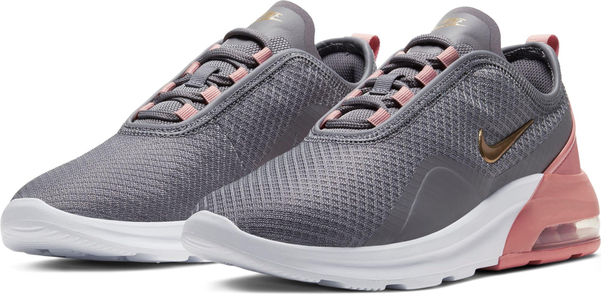 nike women's air max motion 2 shoes grey and peach