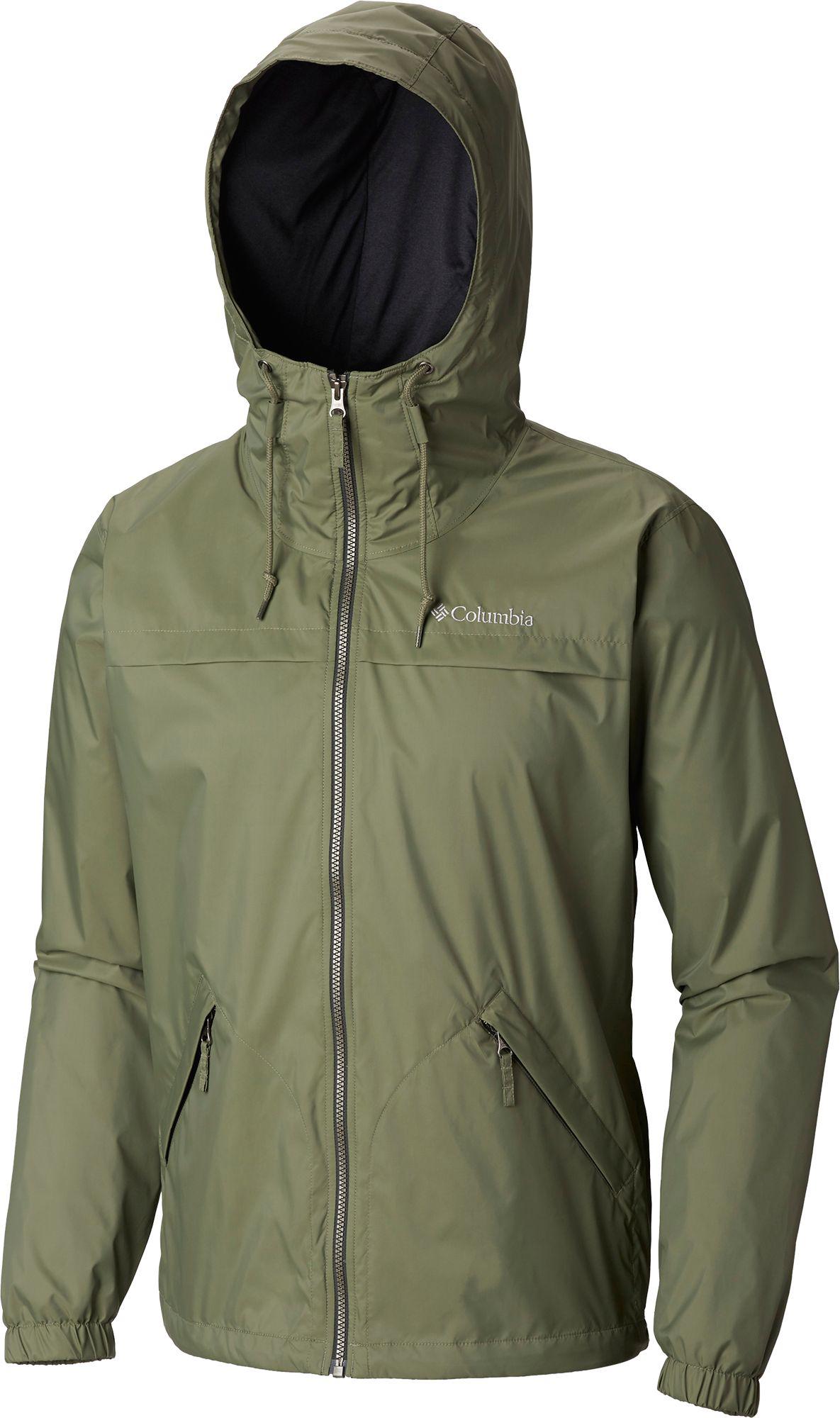 Columbia Synthetic Oroville Creek Lined Rain Jacket in Green for Men - Lyst