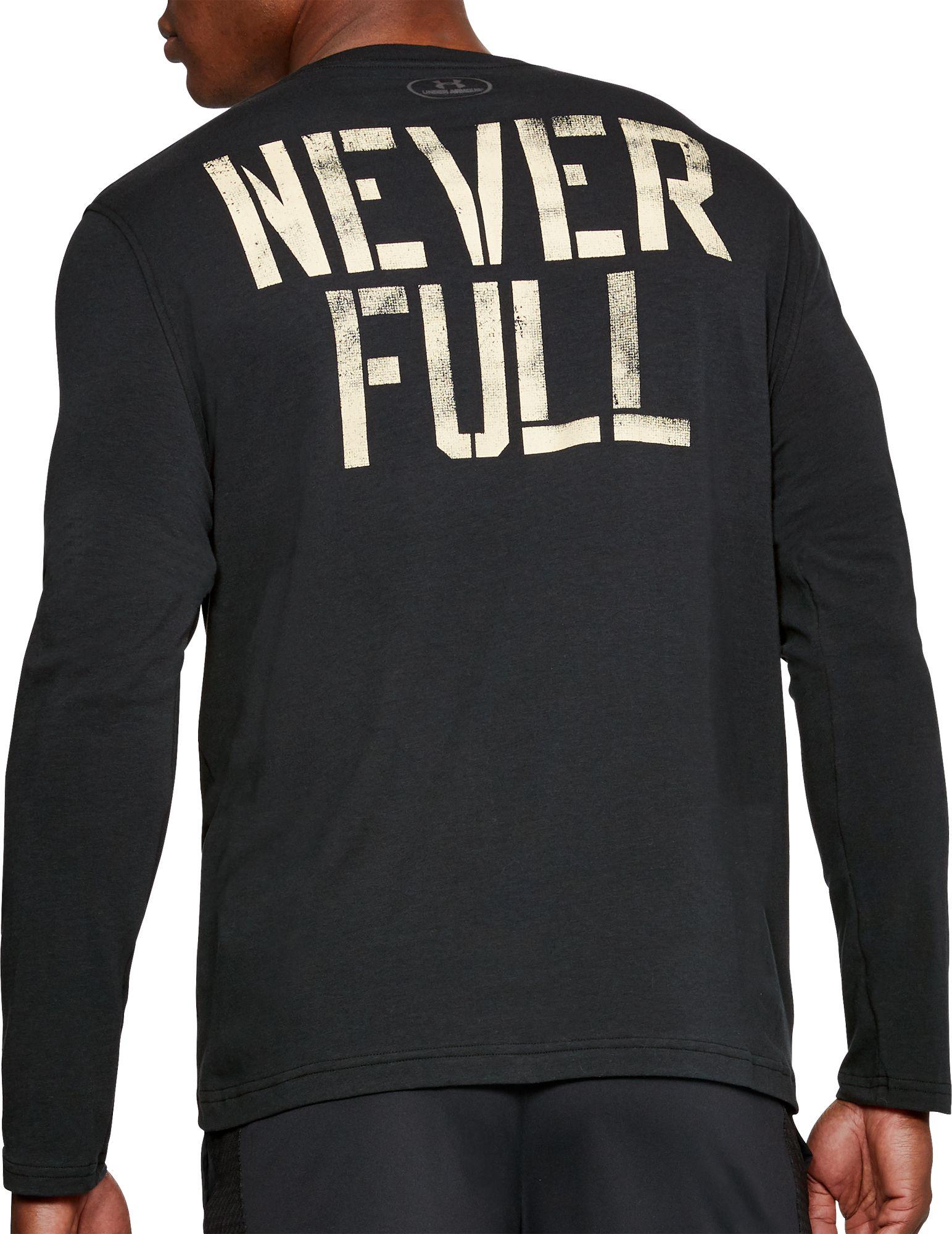 under armour never full shirt