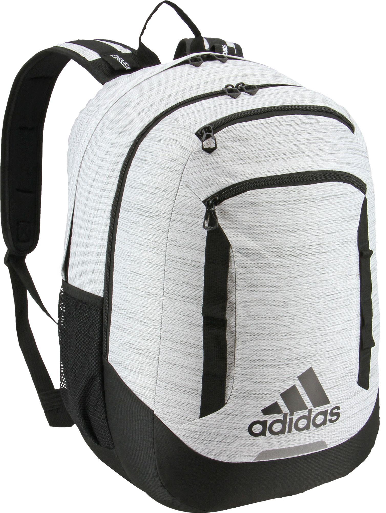 white adidas backpack