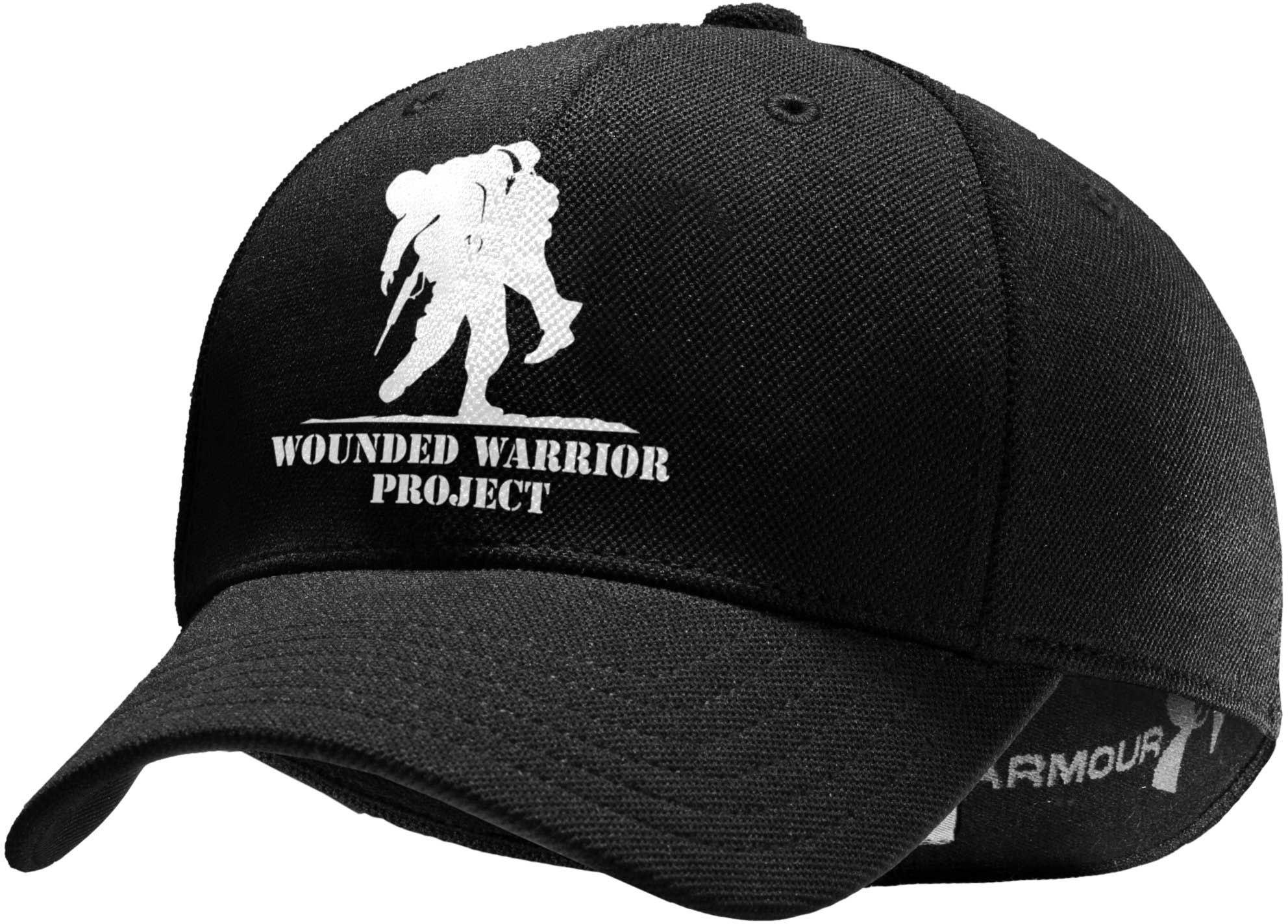 Under Armour Synthetic Wounded Warrior Project Stretch Fit Hat in  Black/White (Black) for Men | Lyst