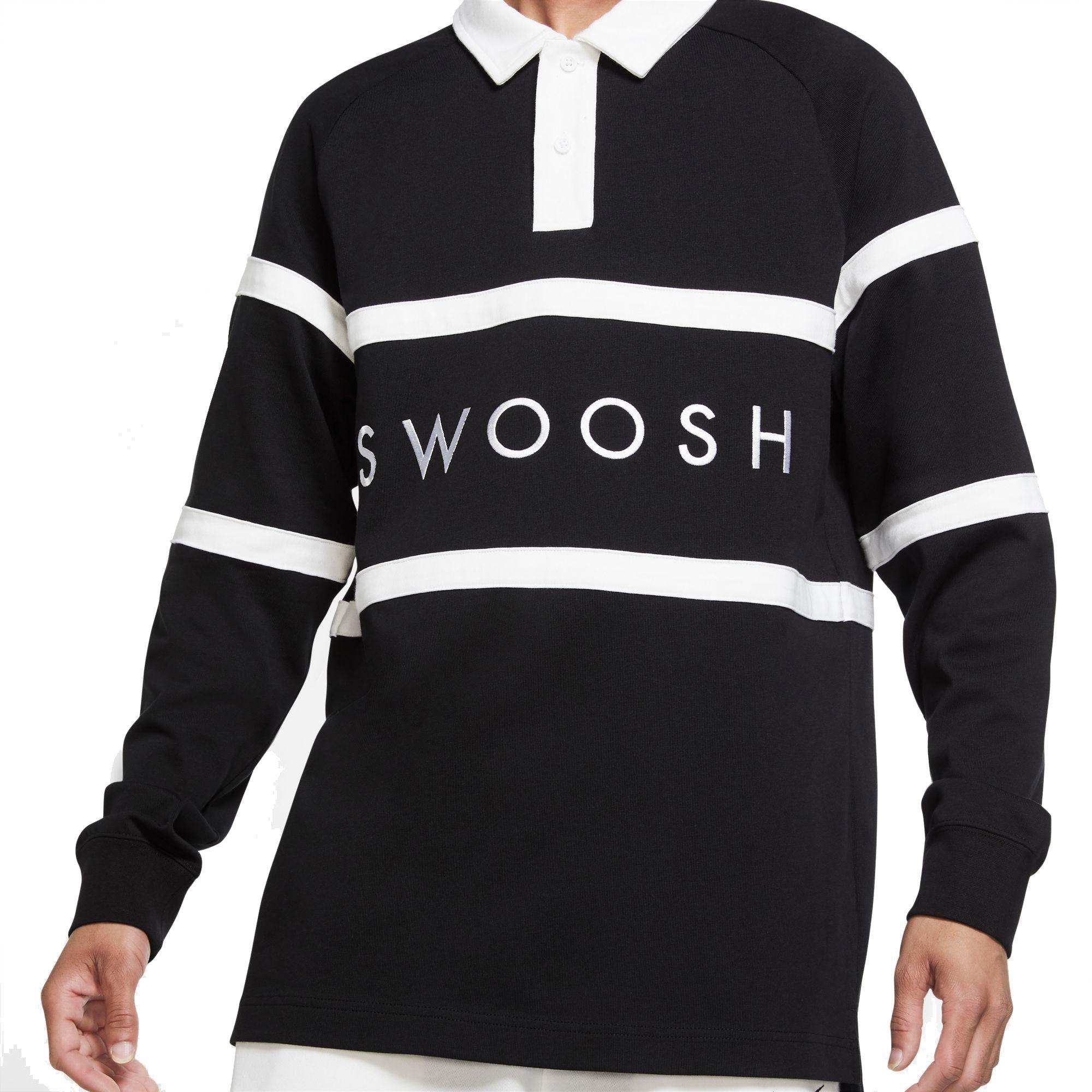 nike swoosh rugby polo