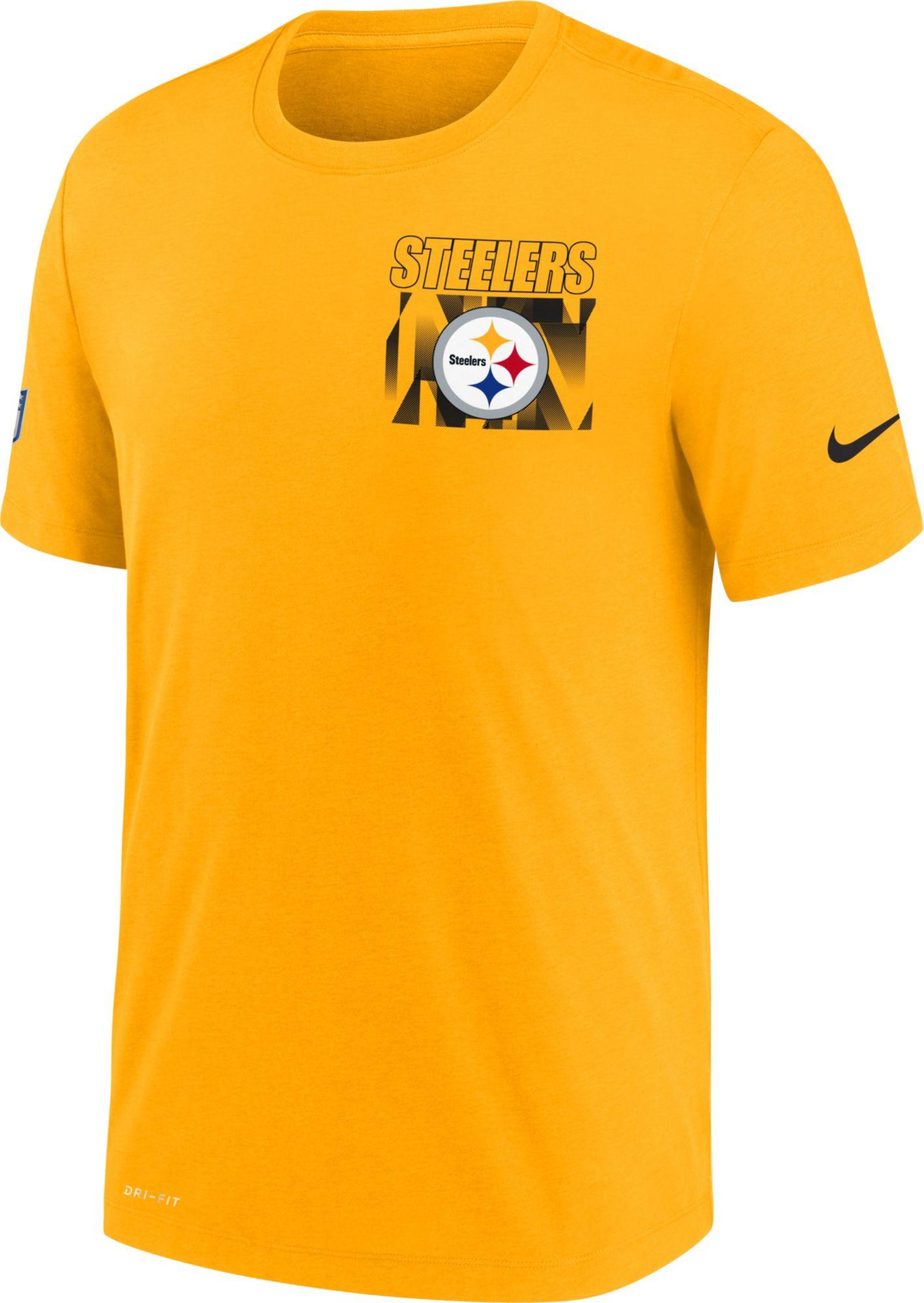 Nike Pittsburgh Steelers Legend Performance T-shirt in Yellow for Men ...
