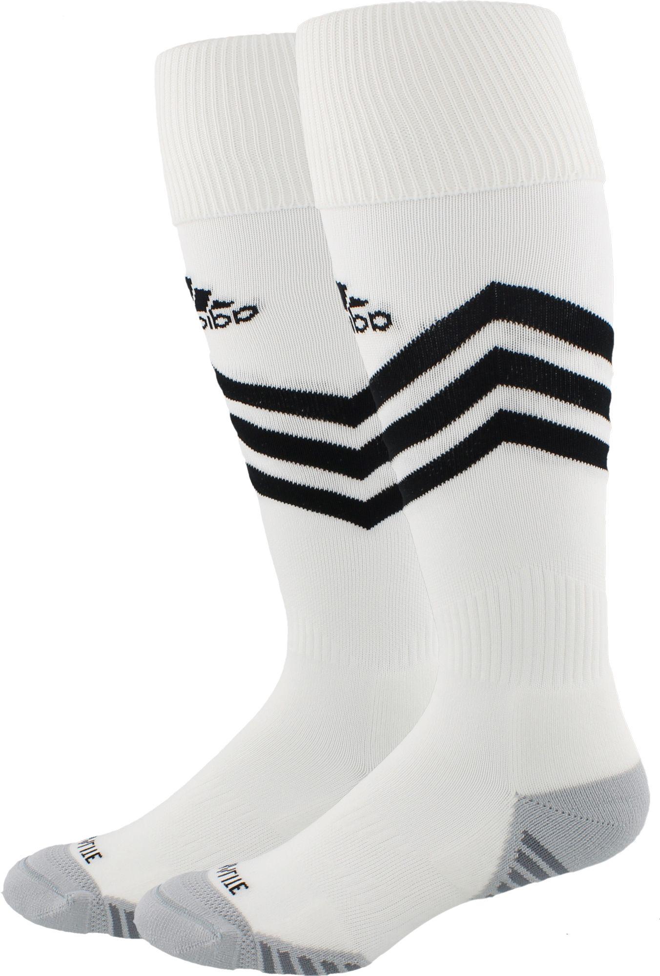 adidas white soccer socks