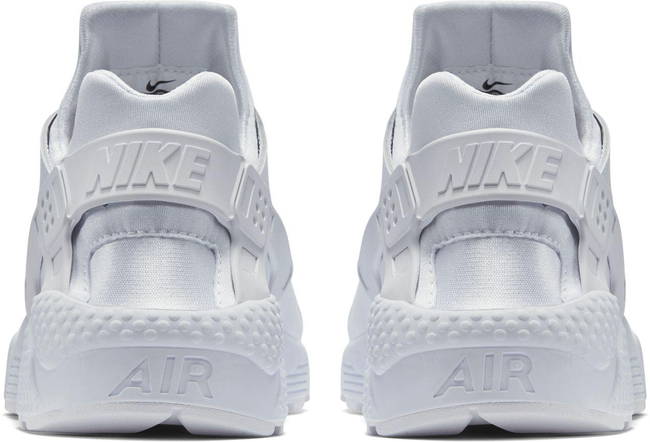Nike Leather Womens Air Huarache Run Prm Shoes - Size 12w in White ...